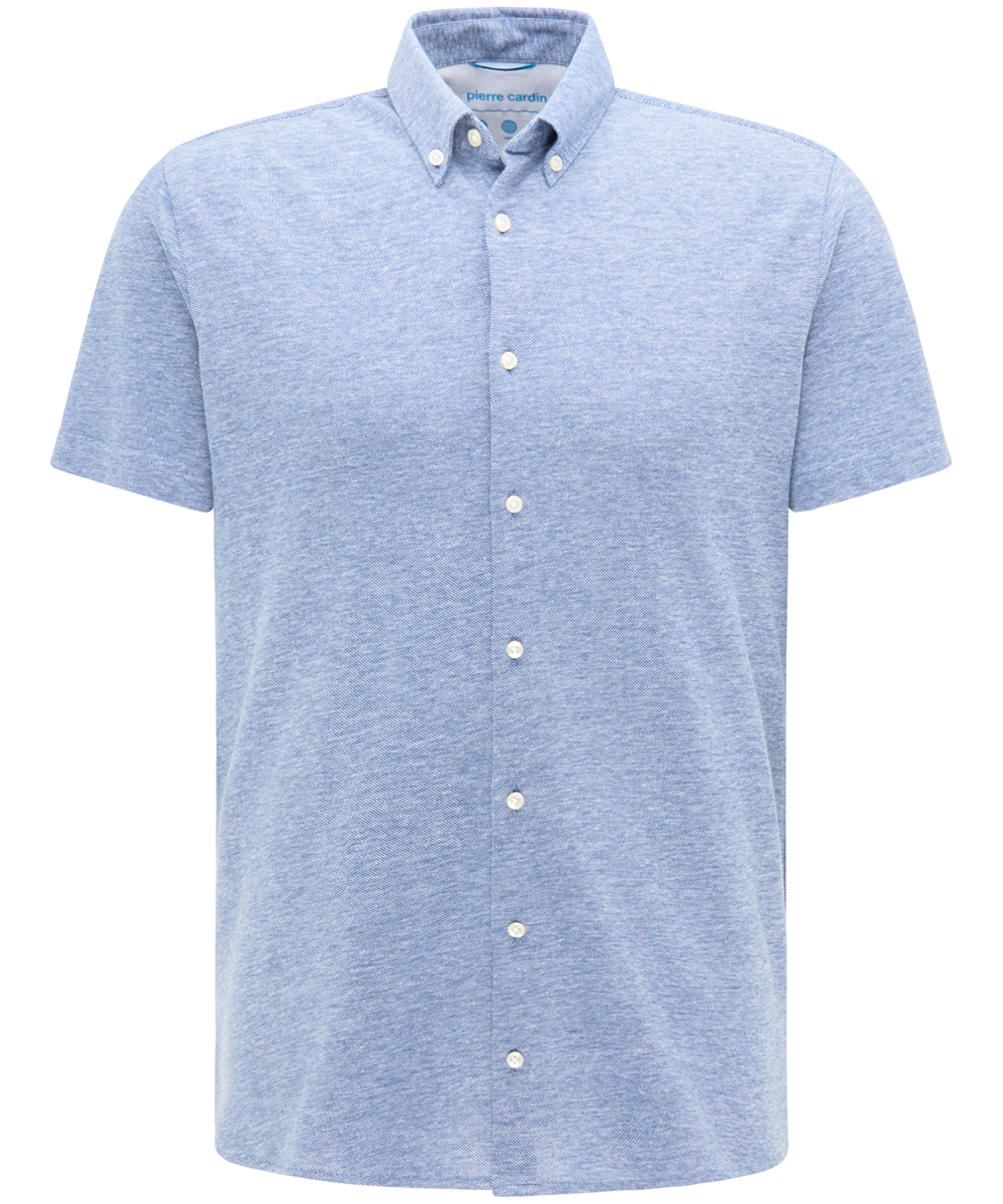 PIERRE CARDIN SLIM FIT Hemd Kurzarm mid blue 3621 27460.9041 - FUTUREFLEX