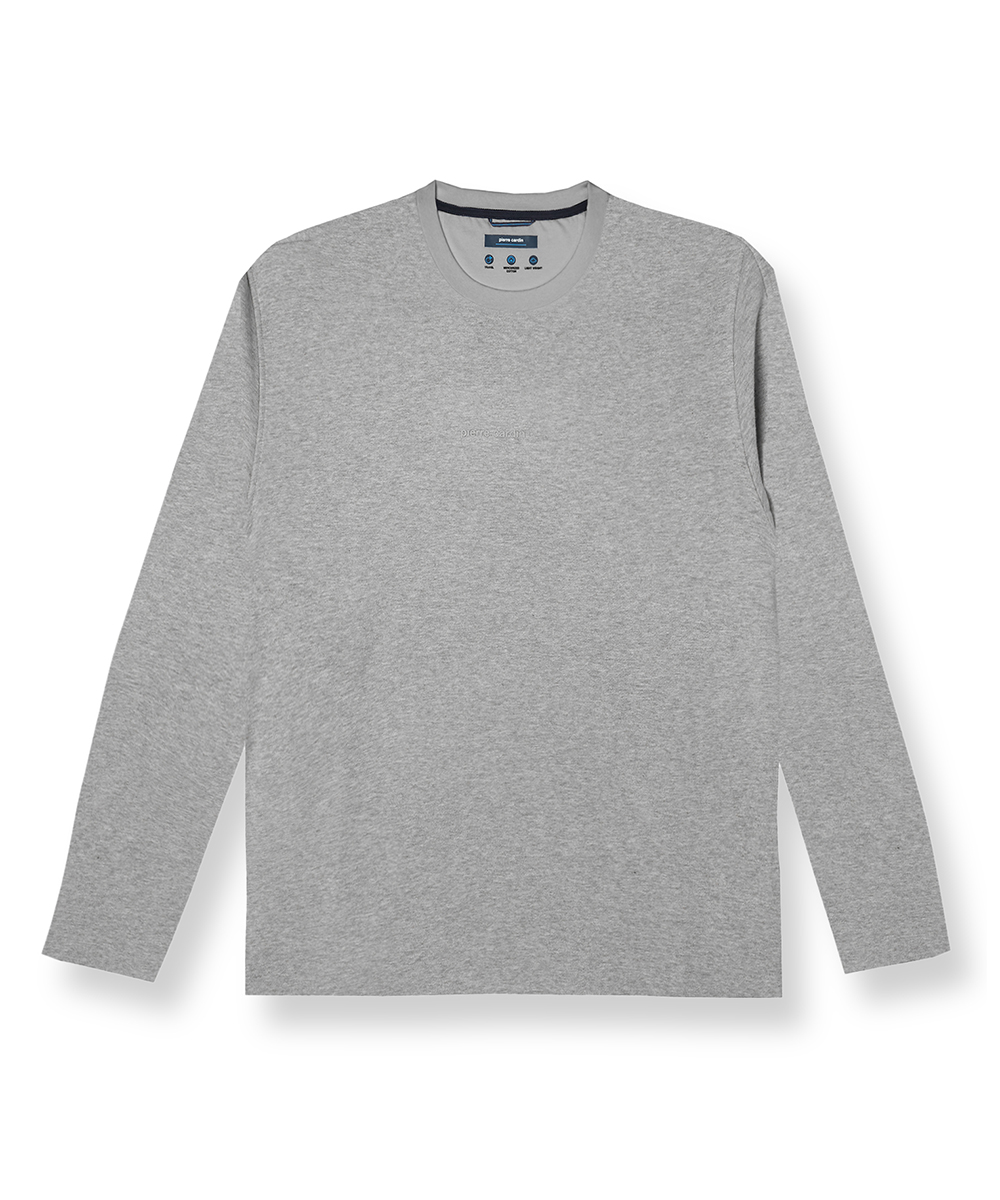 PIERRE-CARDI_NOS_9102_C5-30250-3025-9102 PIERRE CARDIN Longsleeve Shirt Rundhals sharkgray 30250 3025.9102