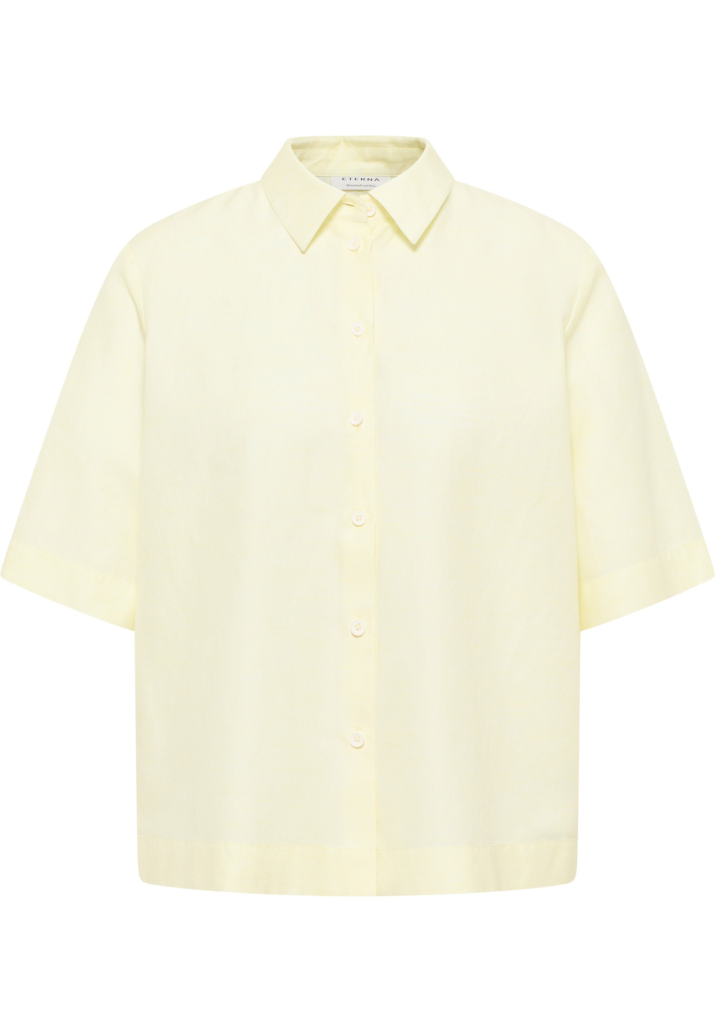 ETERNA LOOSE FIT Kurzarm Bluse linen gelb 5155-72-H366