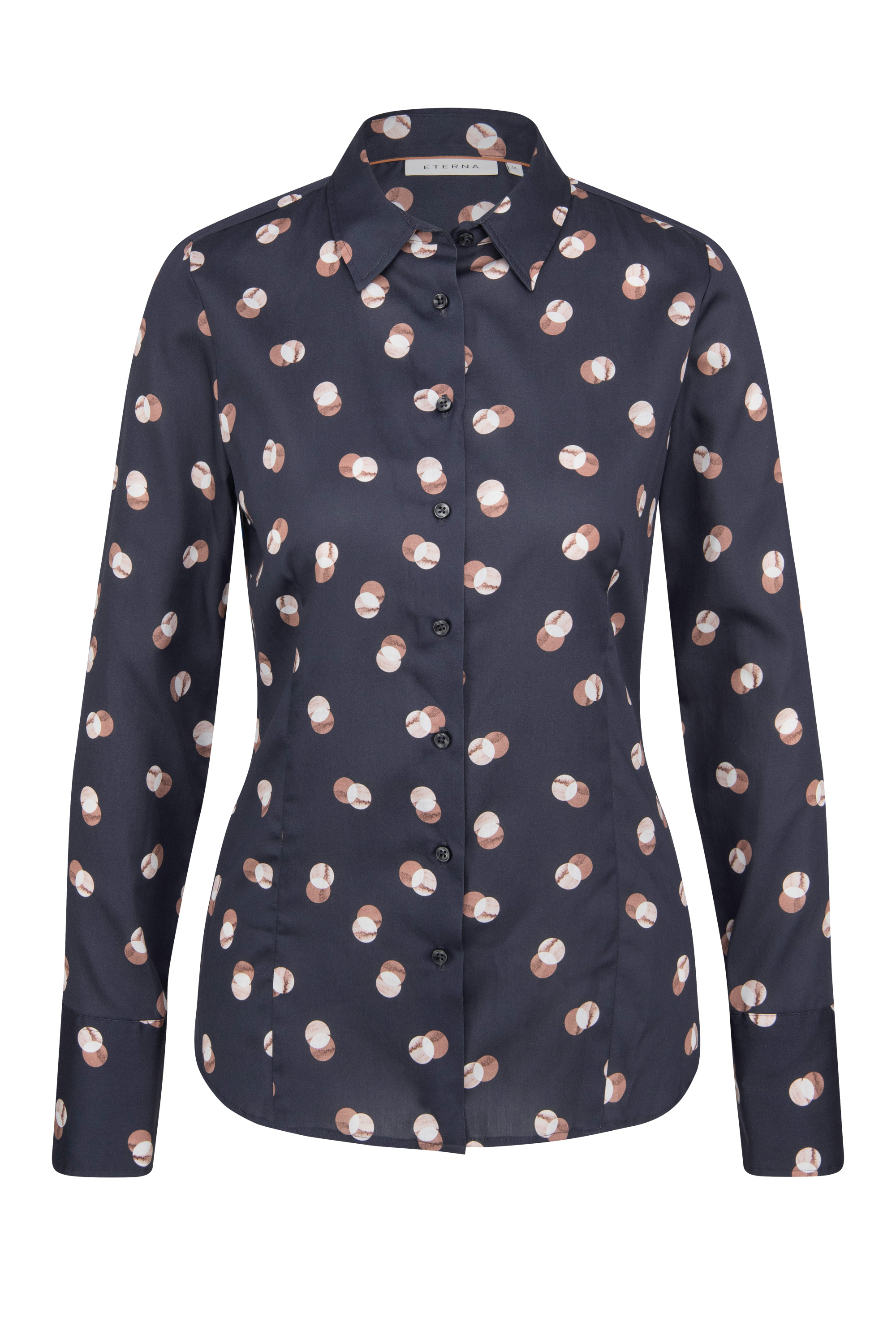 ETERNA CLASSIC FIT Langarm Bluse anthrazit 7304-38-D708