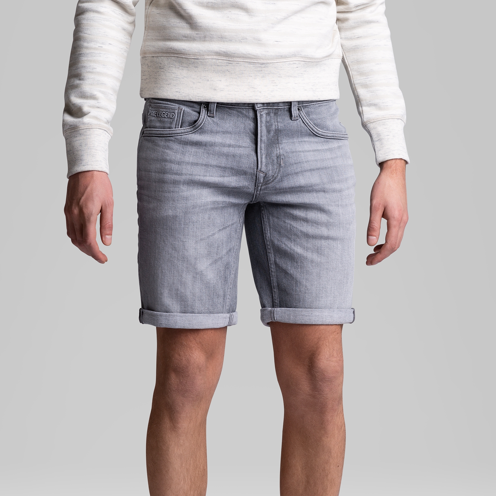 PME LEGEND NIGHTFLIGHT SHORT grey denim PSH160-GDM