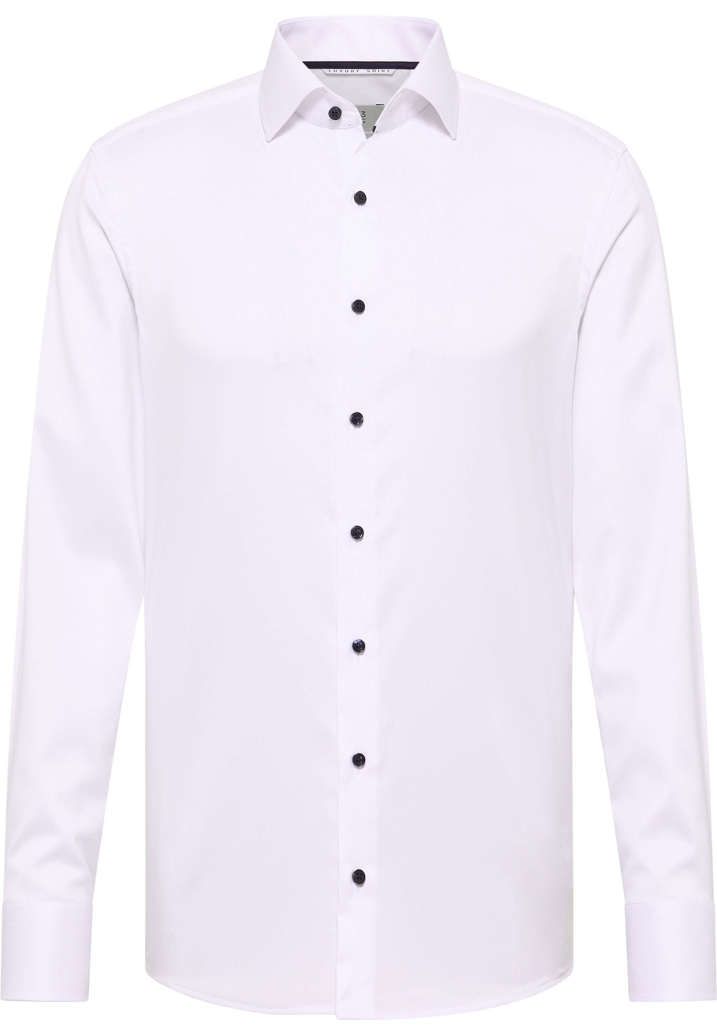 1863 by ETERNA SLIM FIT Langarm Hemd weiß twill 8005-00-F669 - LUXURY SHIRT