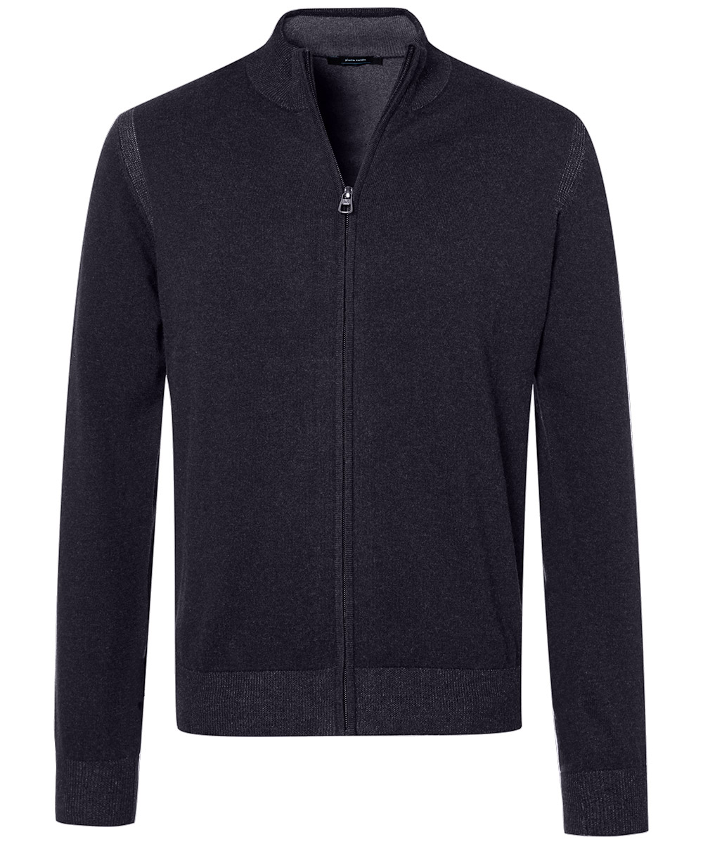 Pierre-Cardi_2120_3000_5530900012548-3000_5 PIERRE CARDIN Strickjacke Stehkragen marine 55309 12548.3000 - TRAVEL COMFORT