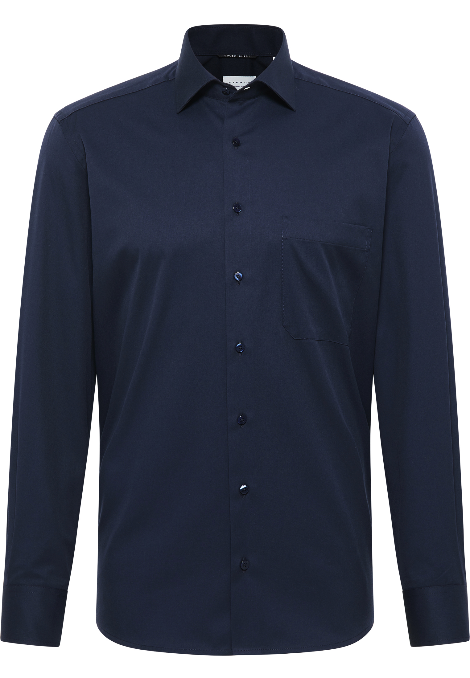 ETERNA COMFORT FIT COVER SHIRT Langarm Hemd marine twill 8817-19-E19K