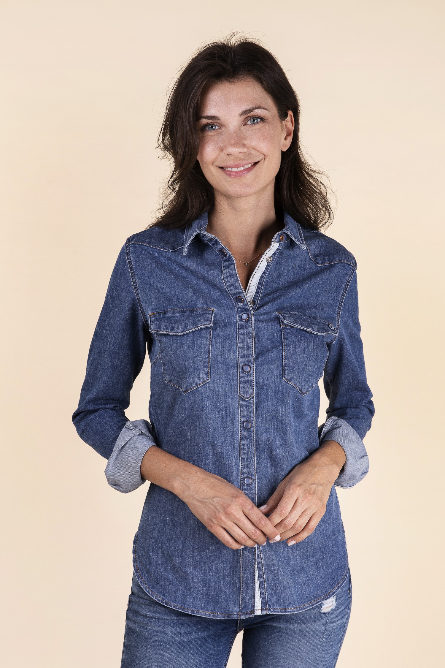 bluesbluelight1 BLUE FIRE SUMA Bluse mid blue 3302.2229