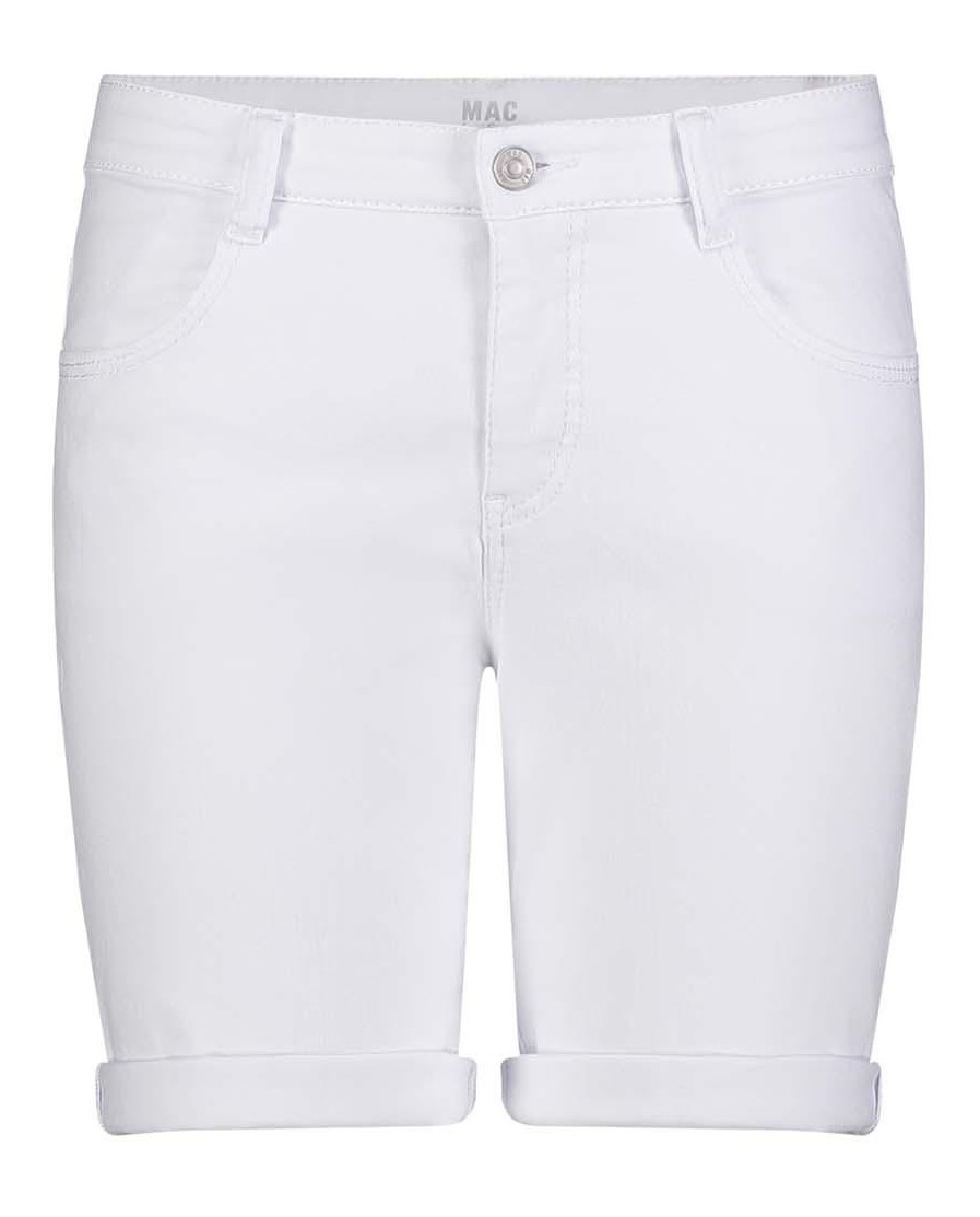 MAC SHORTY white denim 2387-90-0396 D010