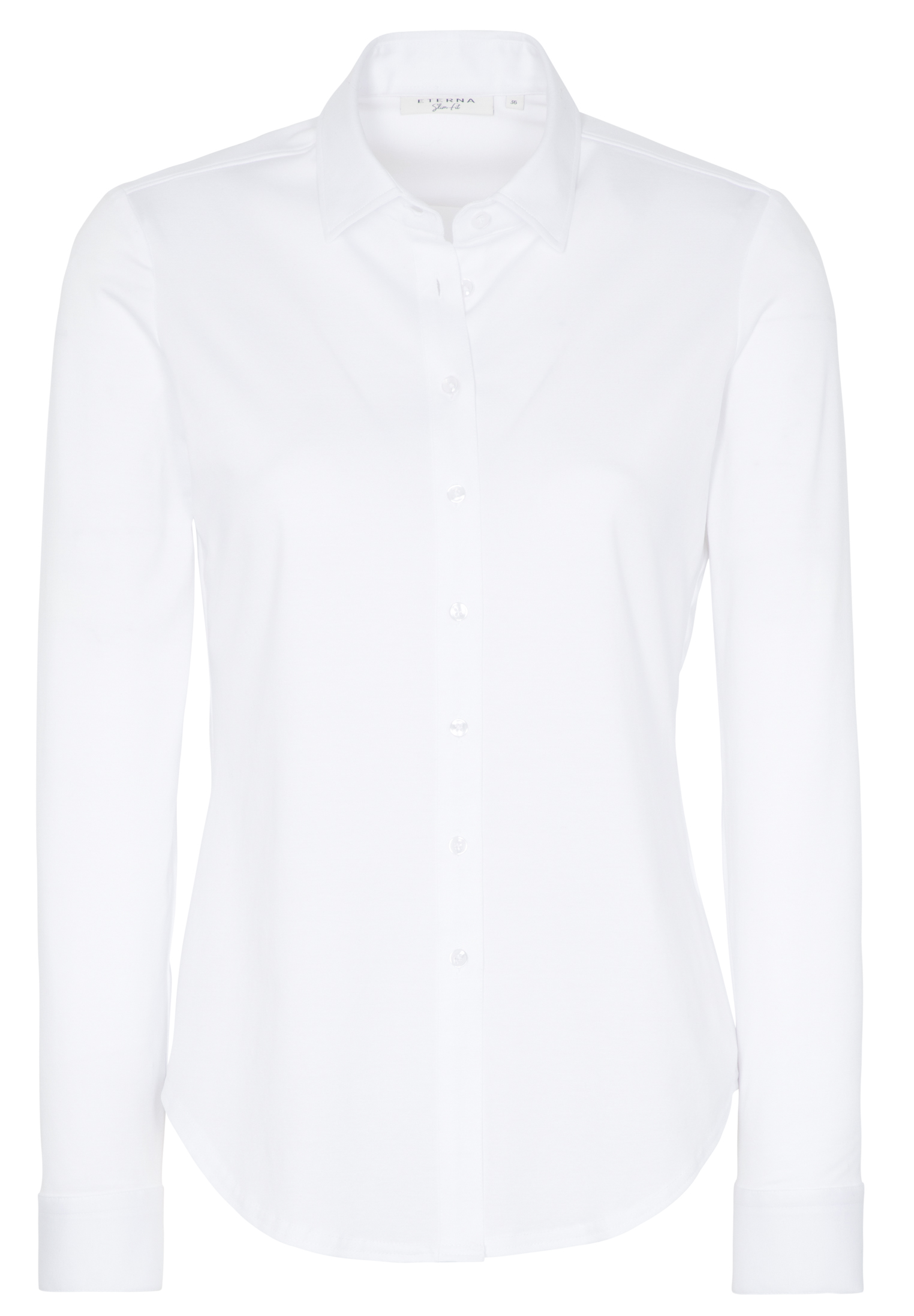 ETERNA SLIM FIT Langarm Bluse weiß 5213 DY16.00
