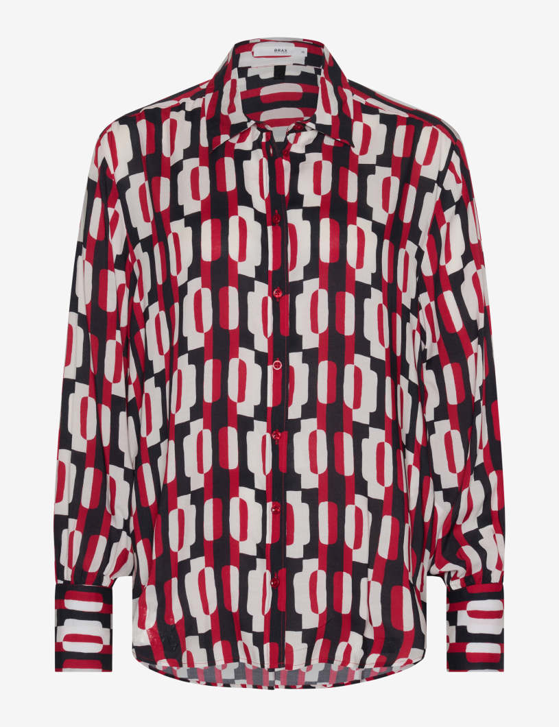 BRAX VIC Langarm Bluse carmine 94126000 45-8638-42