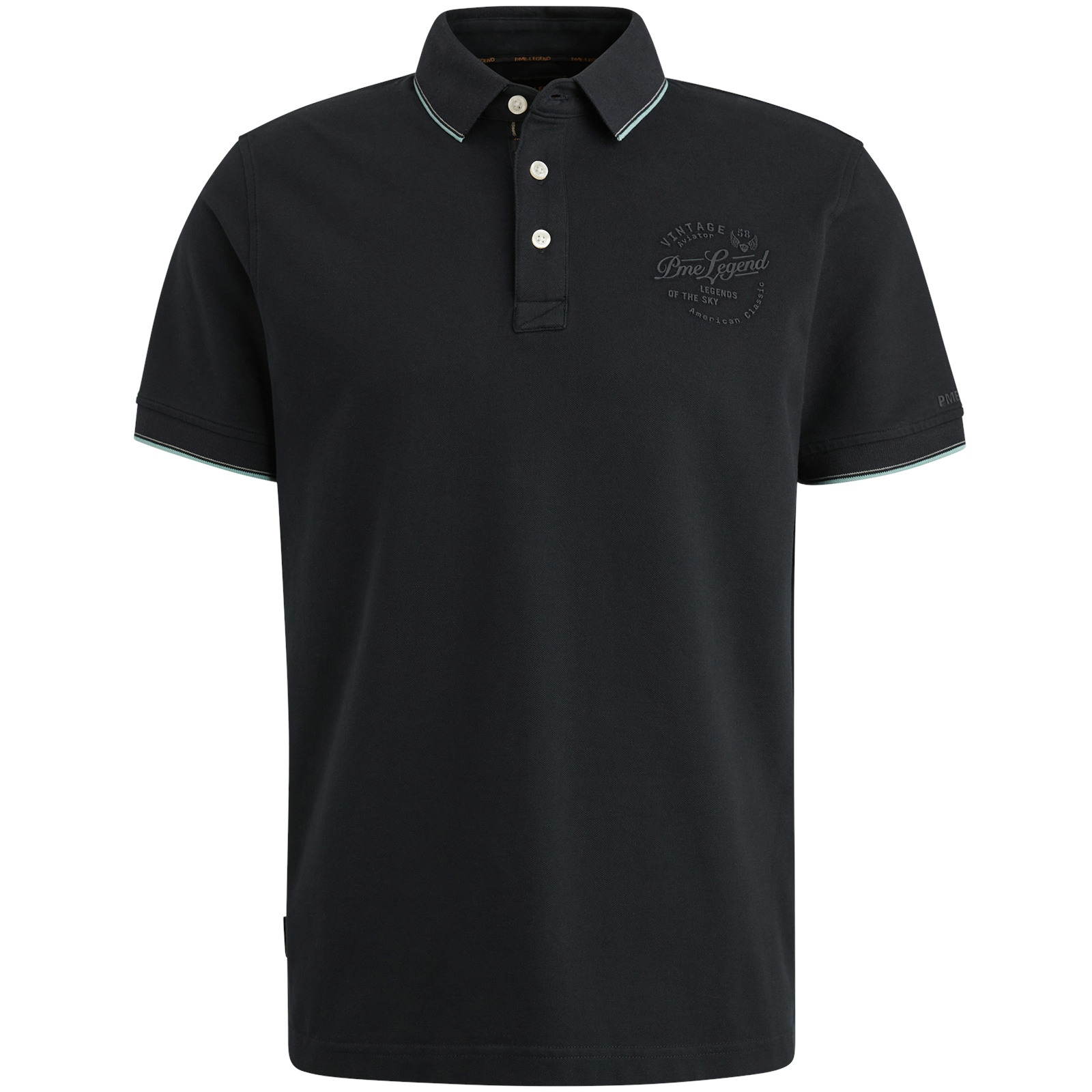 PME LEGEND POLOSHIRT PIQUE salute PPSS2504867-5281 - STRETCH
