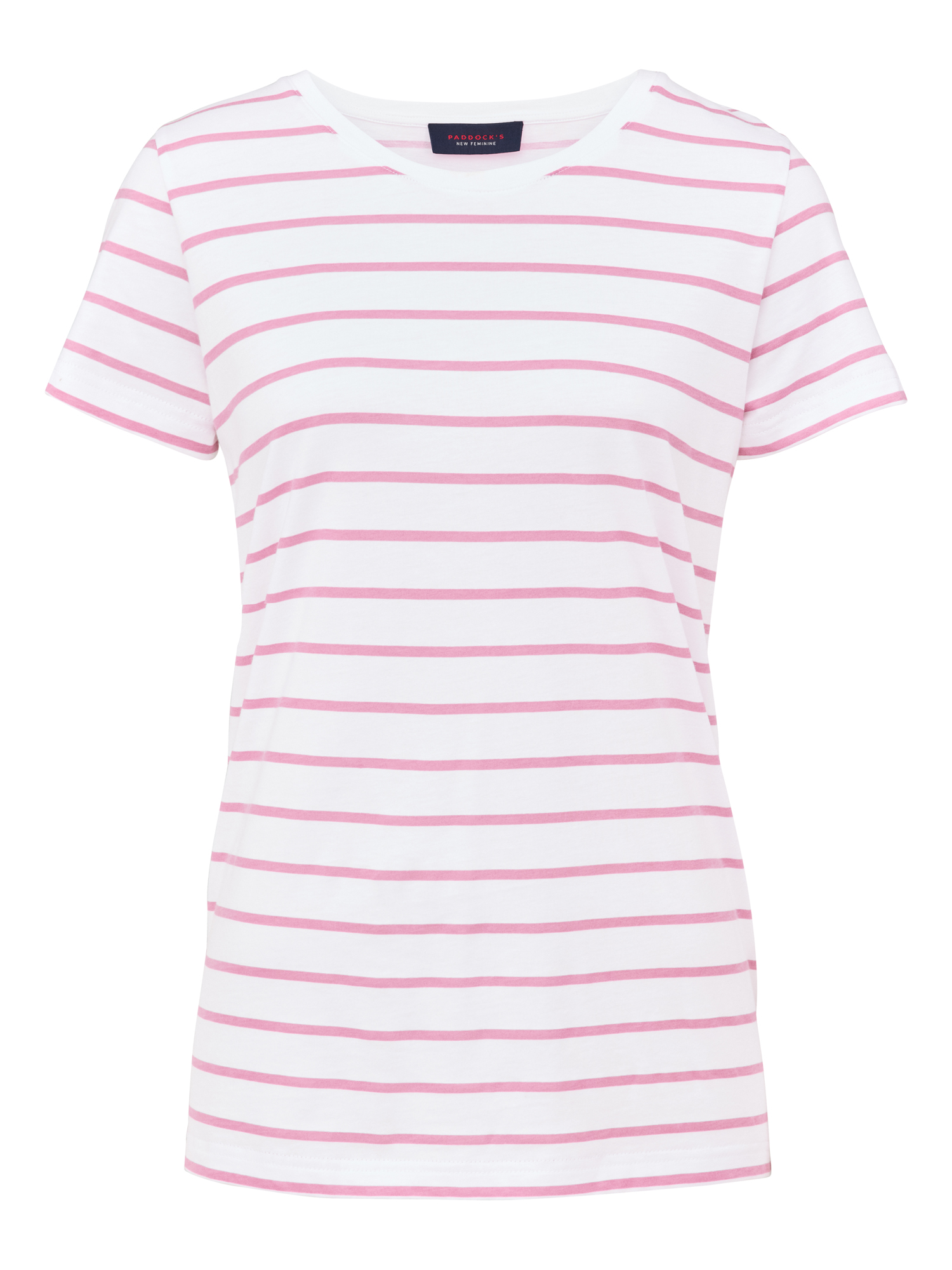 PADDOCKS T-SHIRT Kurzarm Rundhals Shirt lilac gestreift 36022 7501.2200