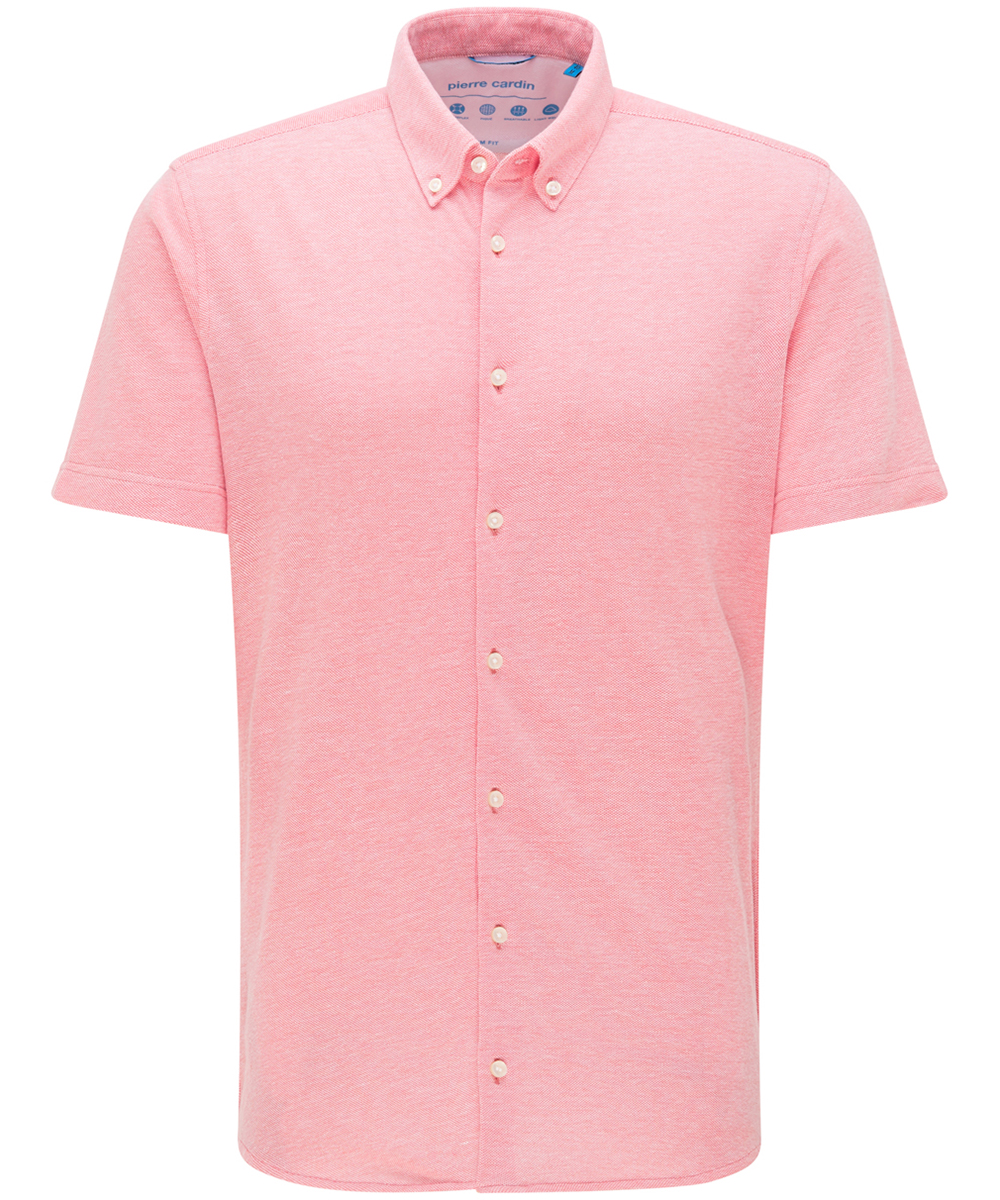 Pierre-Cardi_2110_9077_0362100027460-9077_5 PIERRE CARDIN SLIM FIT Hemd Kurzarm soft red 3621 27460.9077 - FUTUREFLEX