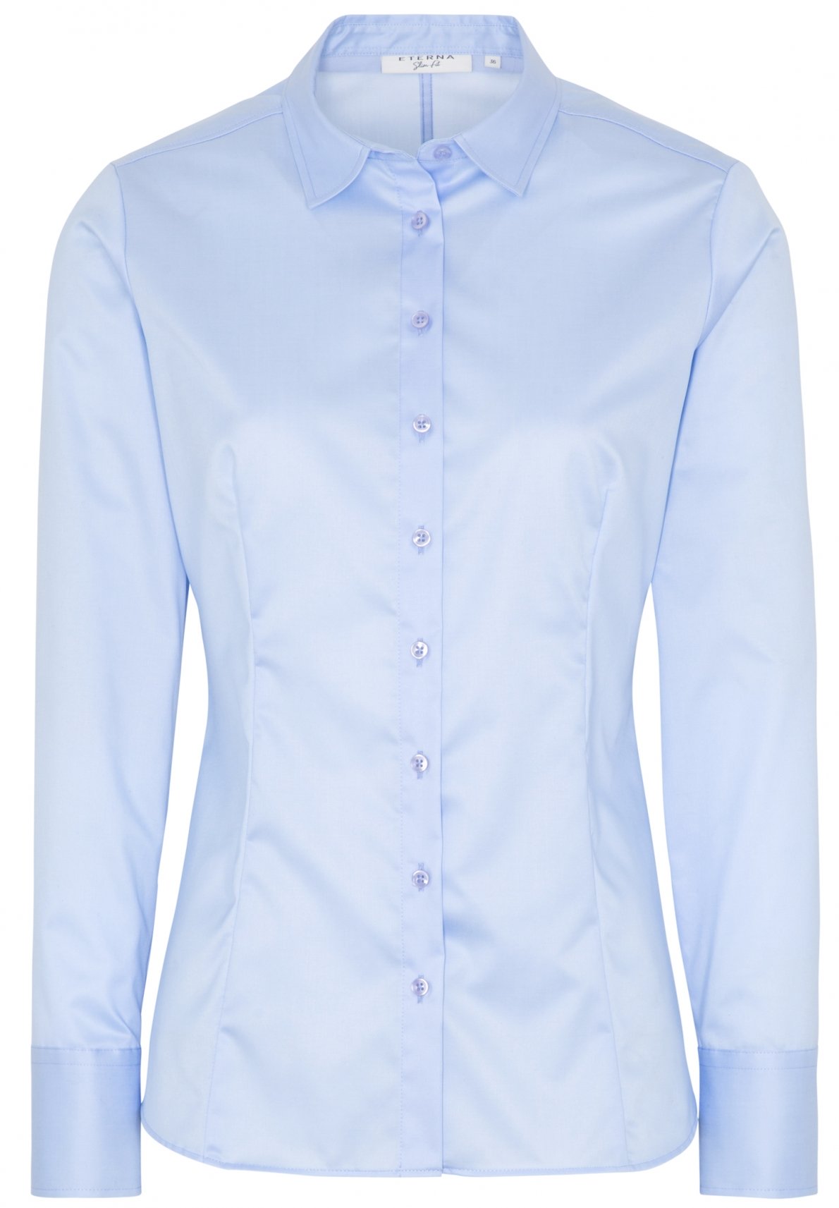 ETERNA SLIM FIT COVER SHIRT Langarm Bluse hellblau 5008-10-D10Y