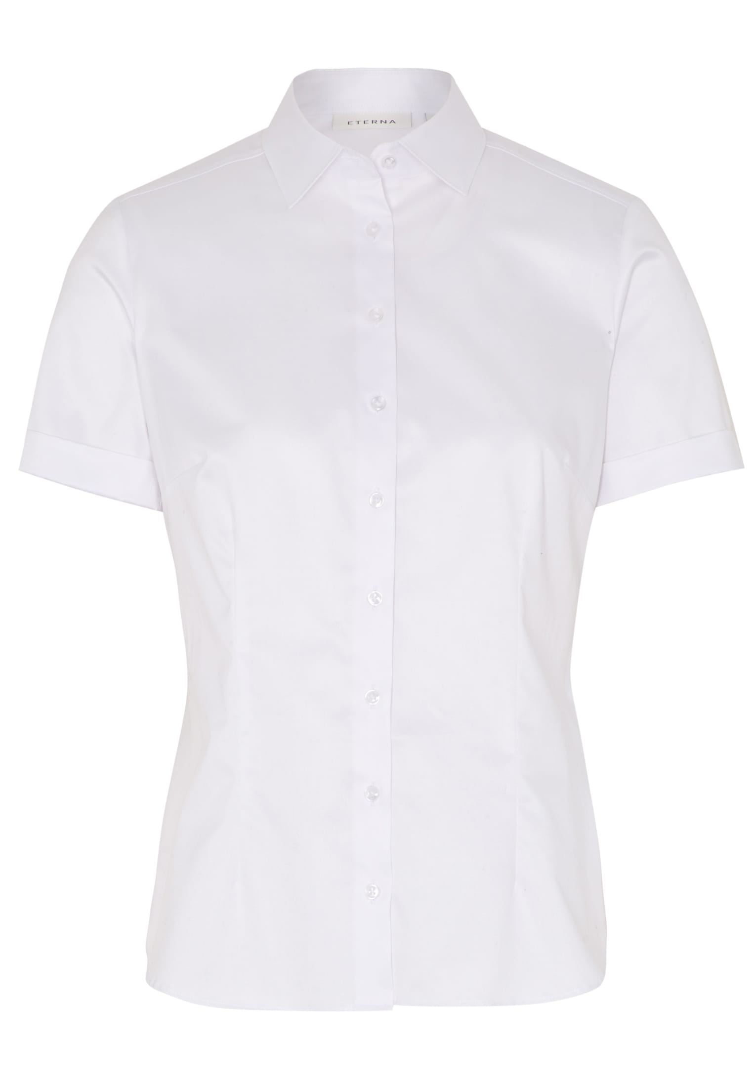 ETERNA_NOS_00_5008_00H790 ETERNA CLASSIC FIT COVER Kurzarm Bluse weiss twill 5008-00-H790