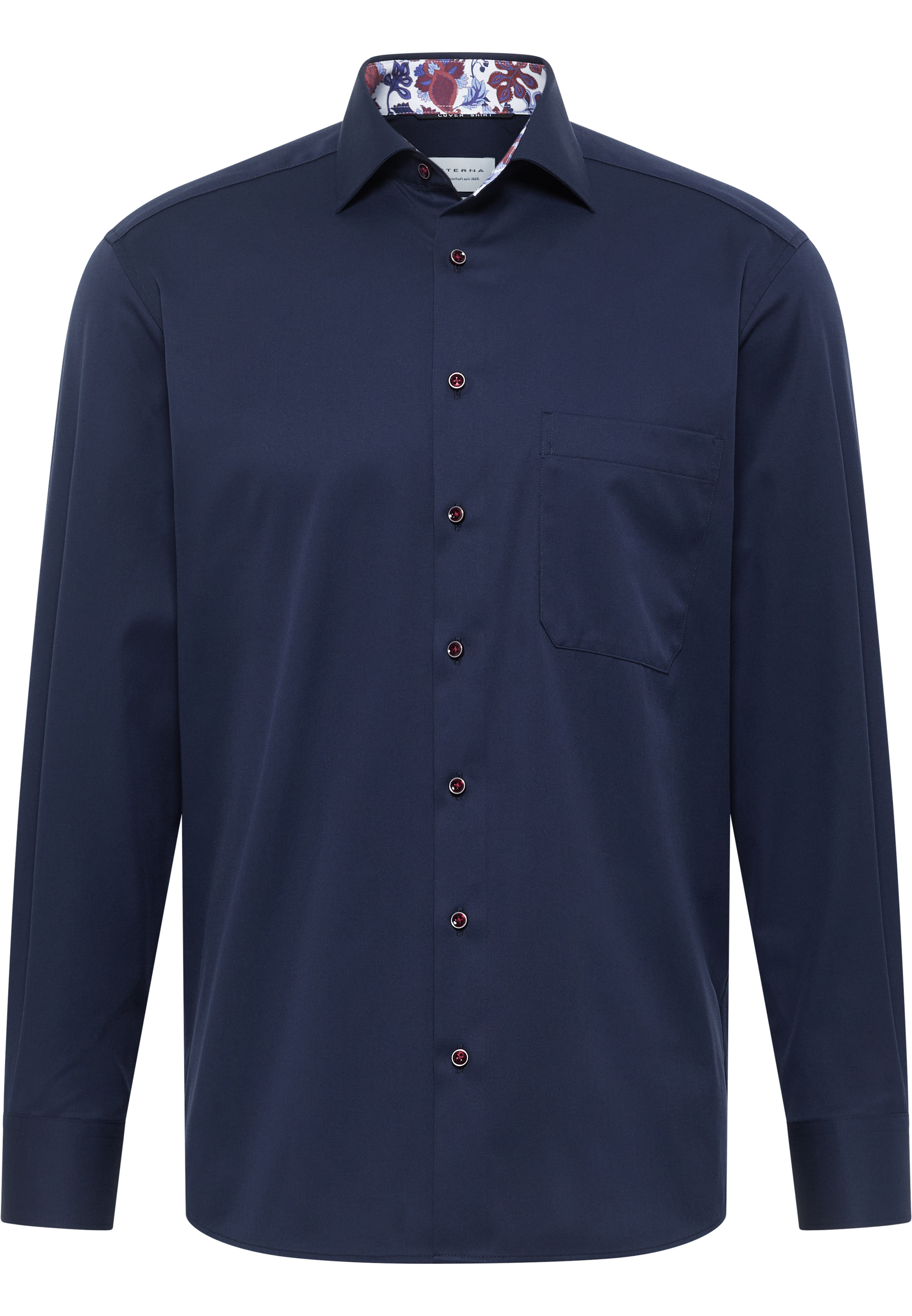 ETERNA COMFORT FIT COVER SHIRT Langarm Hemd marine twill 8824-19-E15K