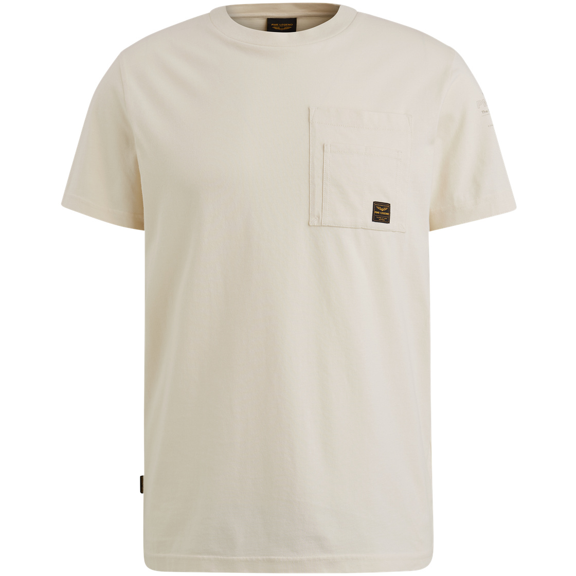 PTSS2503565-7013_front-jpg PME LEGEND Kurzarm Shirt jersey bone white PTSS2503565-7013 - CARGO