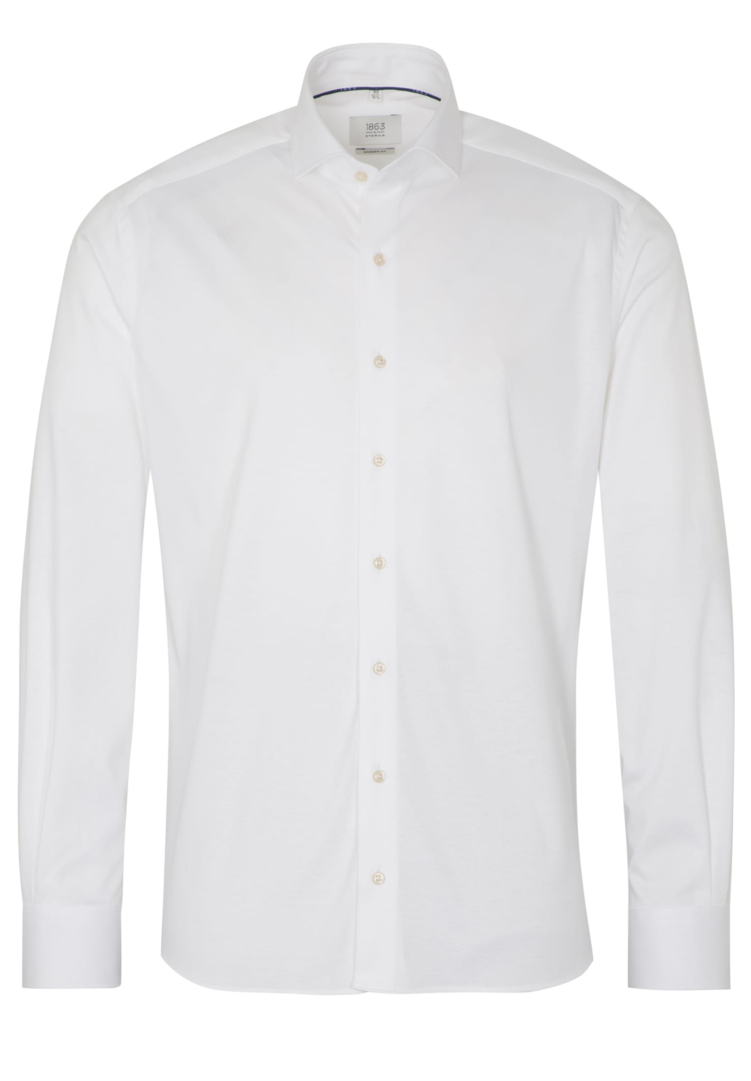 ETERNA_NOS_00_2159_00JS82 1863 by ETERNA MODERN FIT Langarm Hemd jersey weiss soft 2159-00-JS82