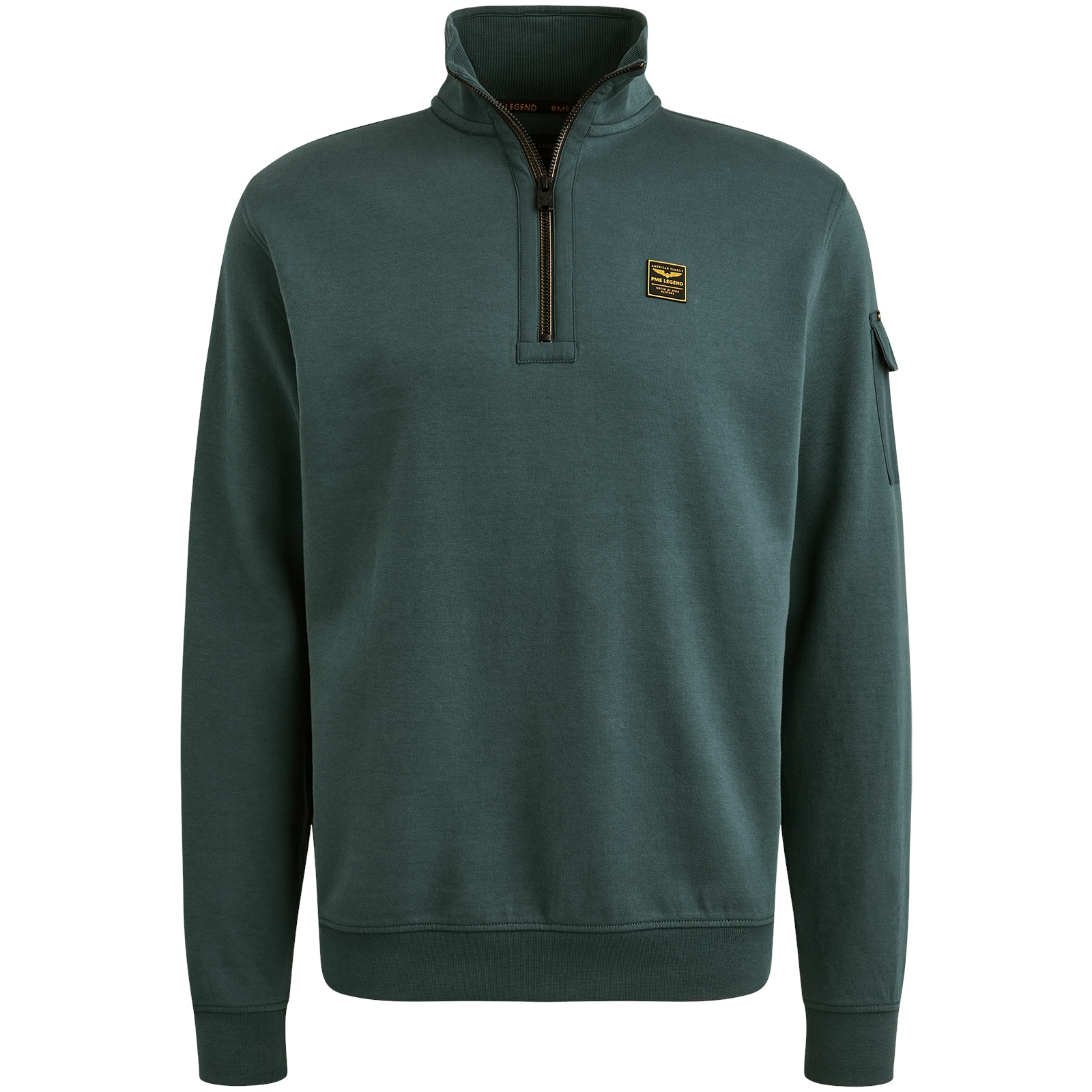 PME LEGEND Pullover mit halbem Reißverschluss interlock jersey stargezer PSW2508423-5125