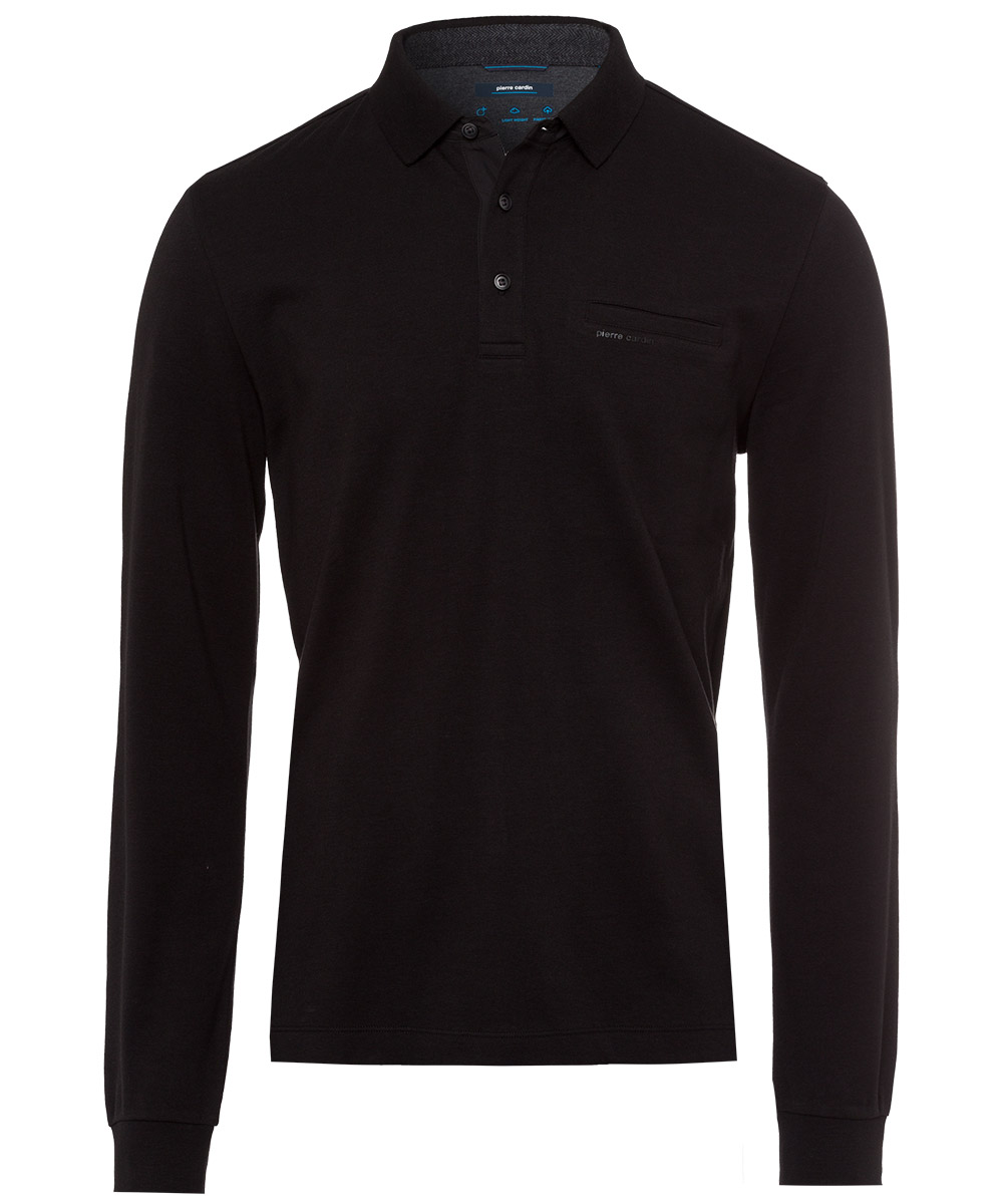 Pierre-Cardi_2120_2000_5360400012315-2000_5 PIERRE CARDIN POLOSHIRT LANGARM black 53604 12315.2000 - TRAVEL COMFORT