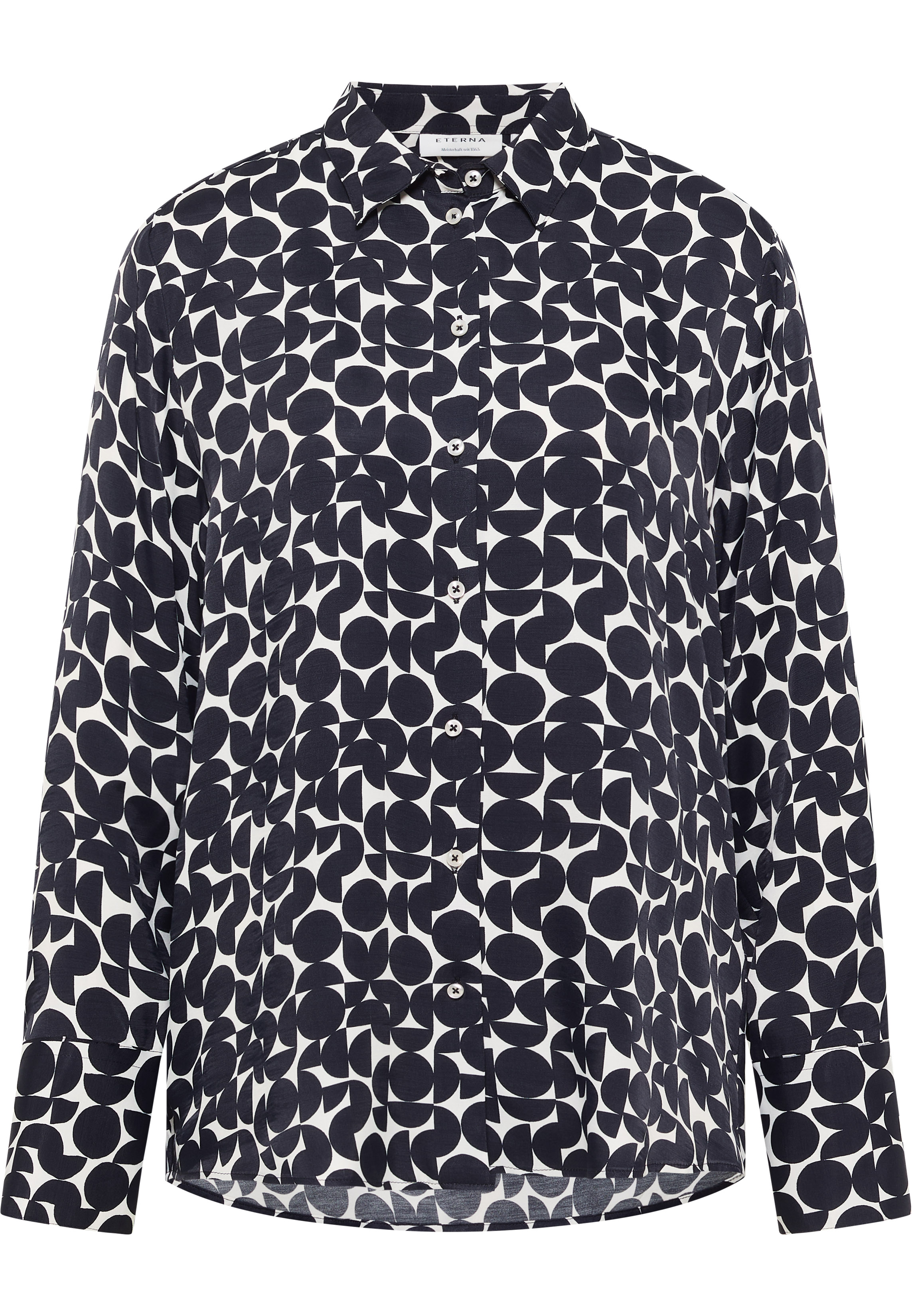 ETERNA_fall_winter-2025_02_2BL06075-7756_25D923-_4-jpg ETERNA LOOSE FIT Langarm Bluse beige-schwarz print 7756-25-D923