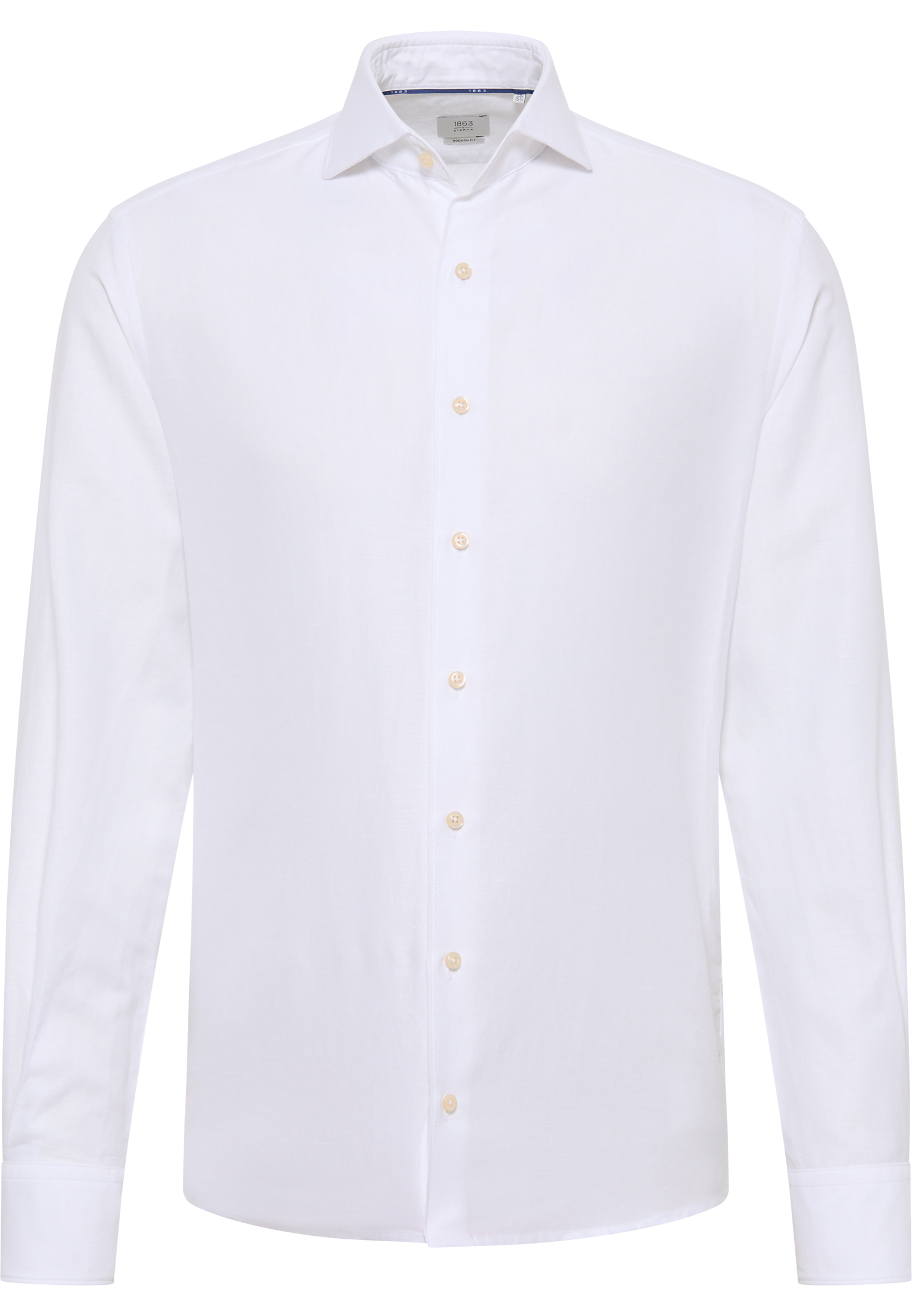 ETERNA_fall_winter-2025_00_1SH00629-2355_00XS82-_5-jpg 1863 by ETERNA MODERN FIT Langarm Hemd weiß linen 2355-00-XS82 - LINEN QUALITY