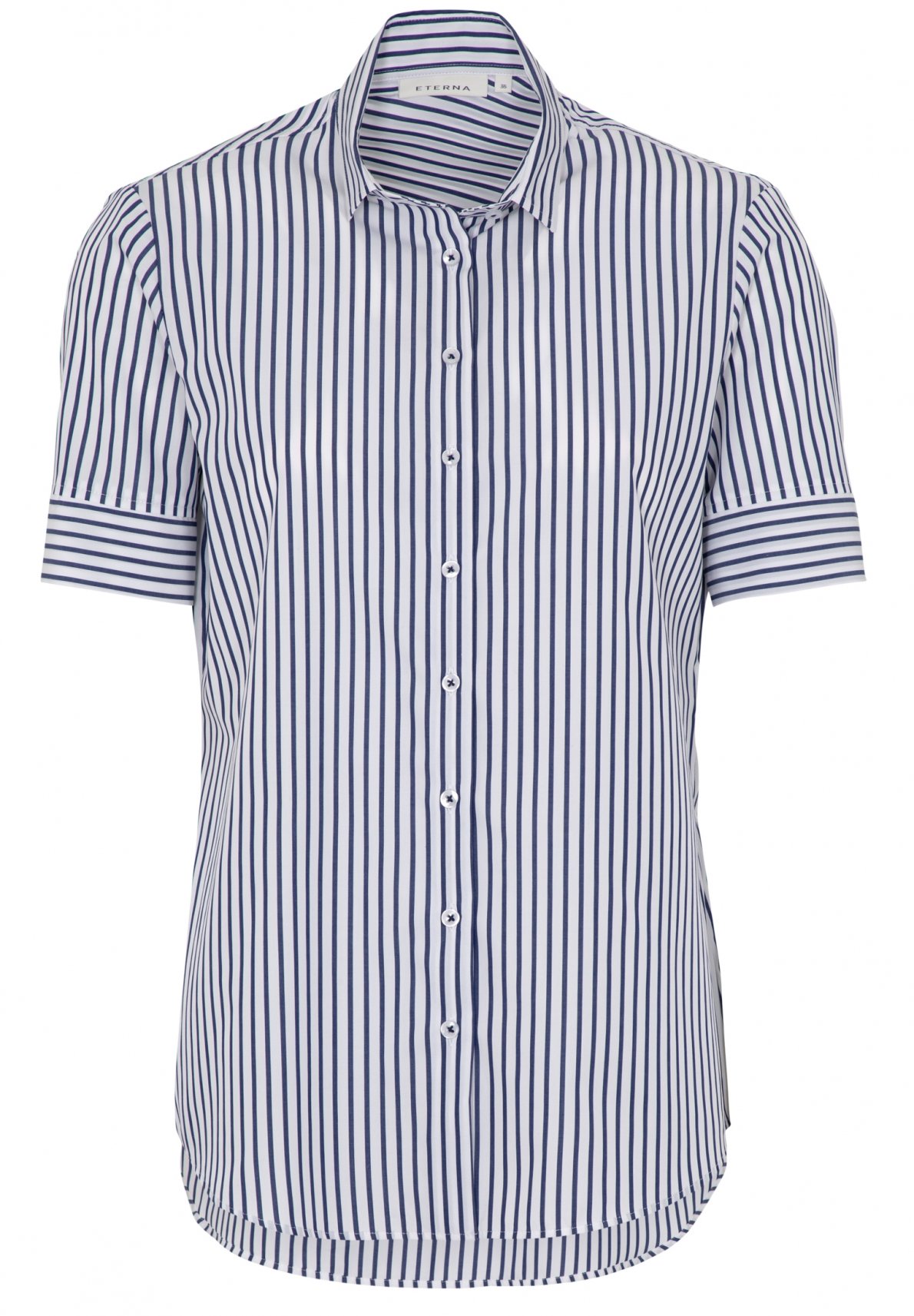 eterna-bluse-classic-blau-weiss-gestreift-6146-h879-19-et6146h87919 ETERNA BLUSE CLASSIC blau-weiß gestreift 6146 H879.19