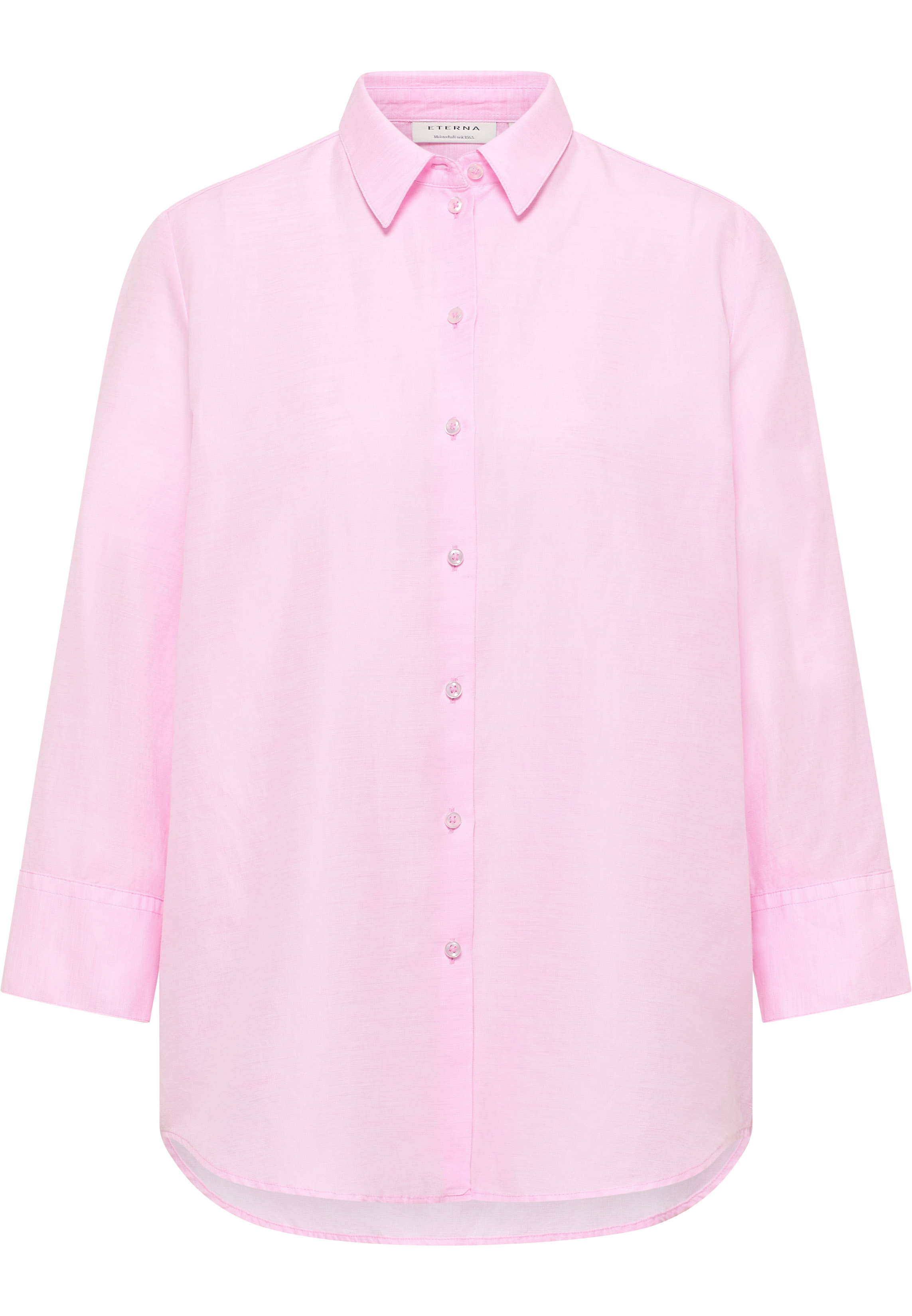 ETERNA_spring_summer-2025_15_2BL00222-5155_50R923-_4-jpg ETERNA LOOSE FIT 3/4-Arm Bluse rosa 5155-50-R923 - LINEN SHIRT