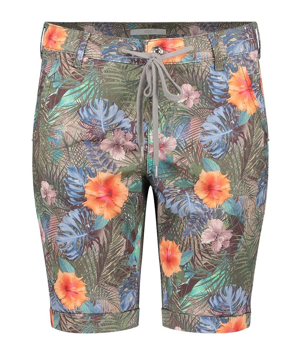 MAC JOG'N SHORTY light army green printed 2776-00-0341 644B