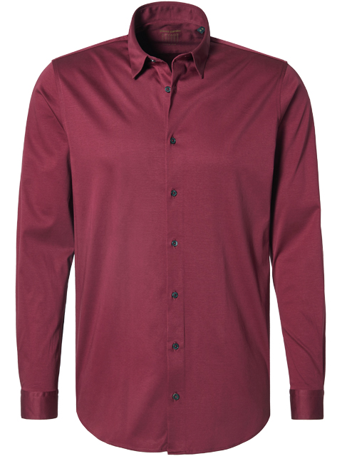 PIERRE CARDIN SLIM FIT Hemd Langarm dark red 9073 8800 26880.9073