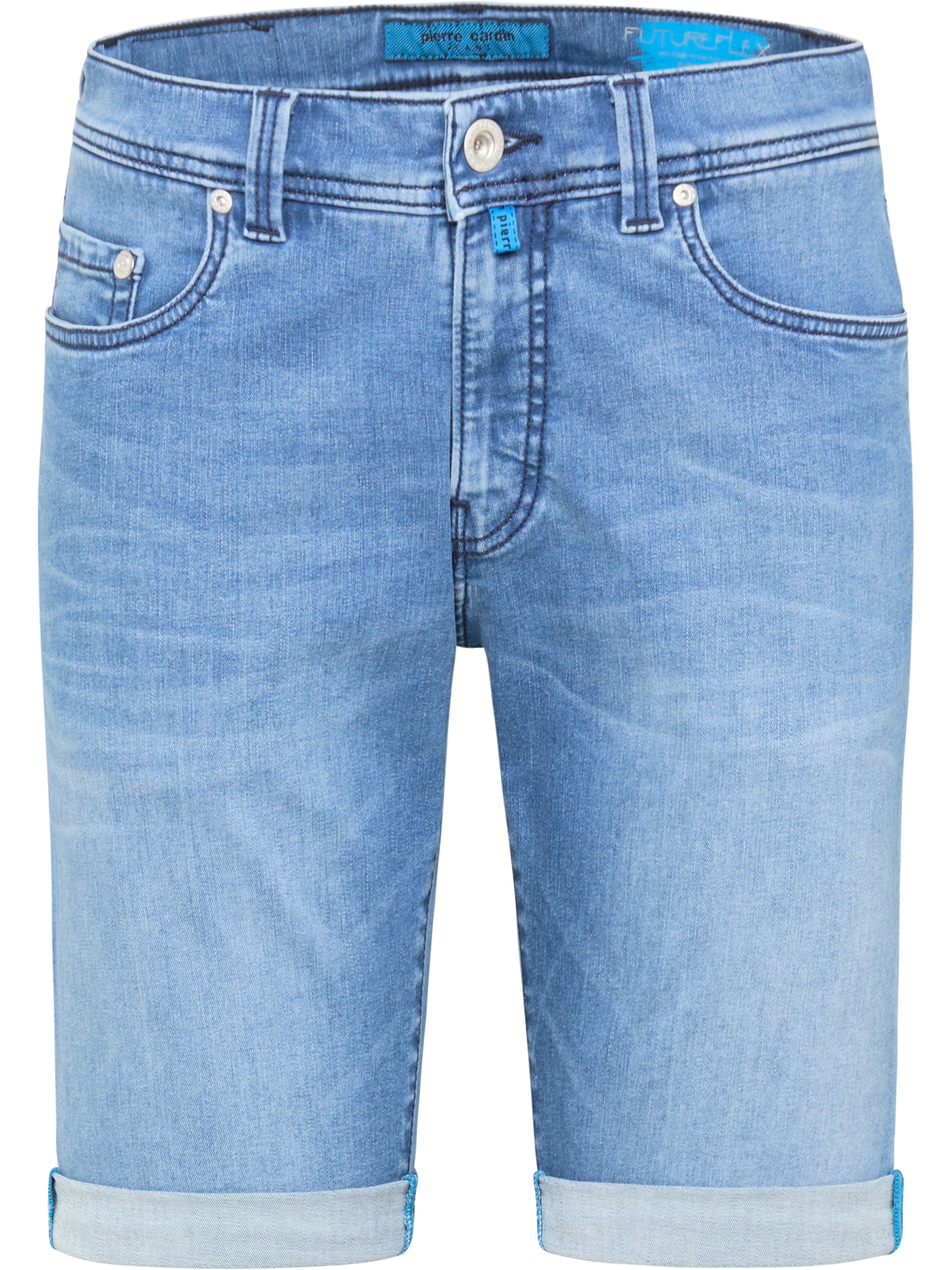 Pierre-Cardi_2110_06_0345200008860-06_5-MLgR PIERRE CARDIN LYON FUTUREFLEX SHORTS mid blue stone 3852 8860.06 - Konfektionsgröße/Übergrößen