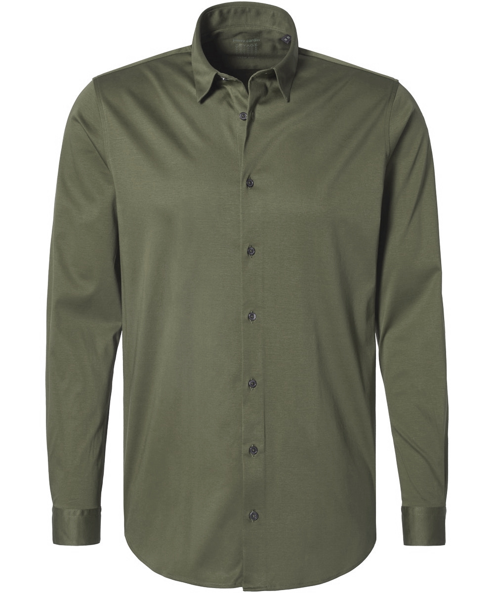 PIERRE-CARDI_HerbstWinter-2019_9073_0880000026880-9073_5 PIERRE CARDIN SLIM FIT Hemd Langarm olive 9074 8800 26880.9074