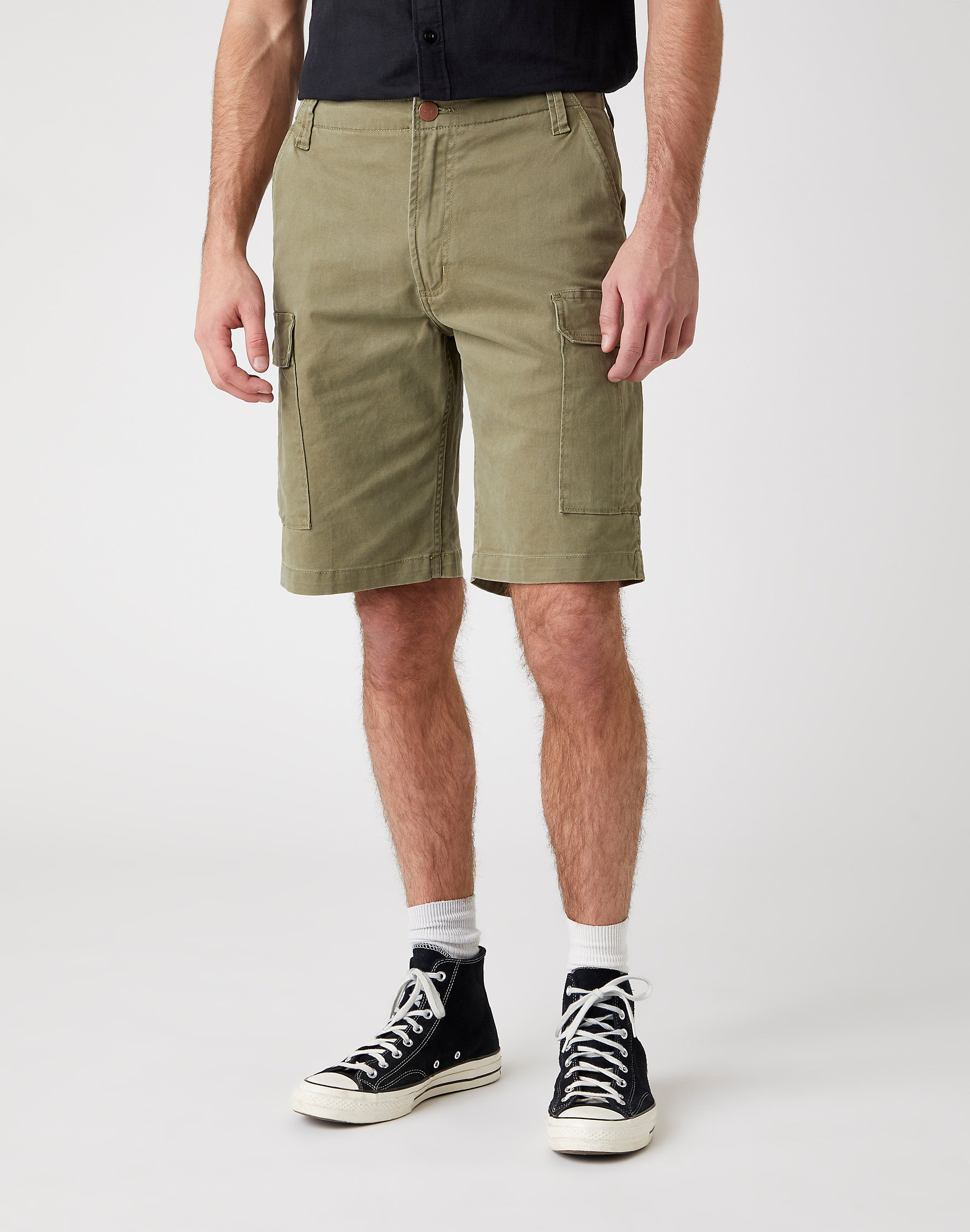 WRANGLER CASEY CARGO SHORTS lone tree green W1C350G38