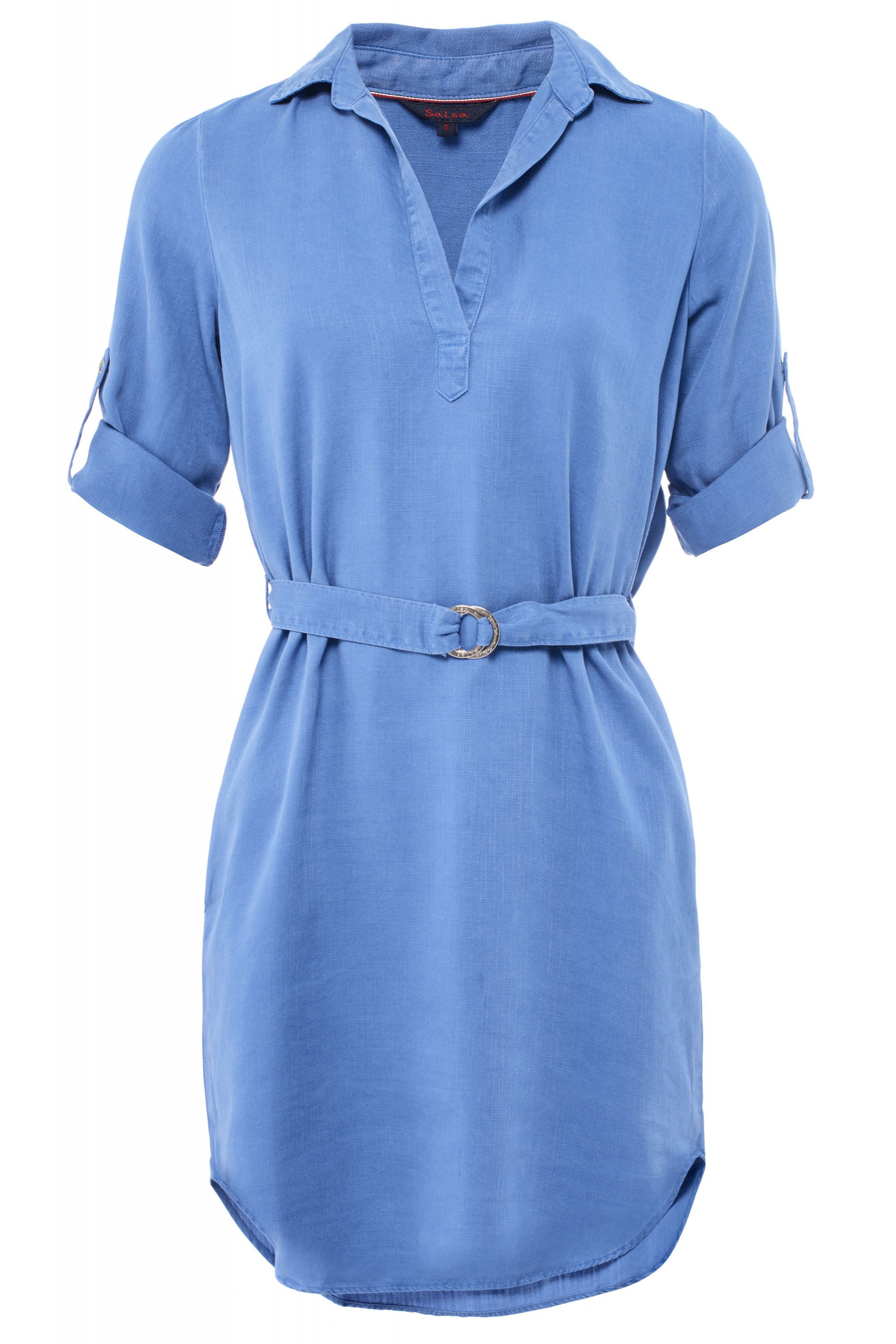 salsa-jeans-hemdblusenkleid-mit-gurtel-capri-blue-122987-8245-sa1229878245 SALSA JEANS HEMDBLUSENKLEID mit Gürtel capri blue 122987.8245