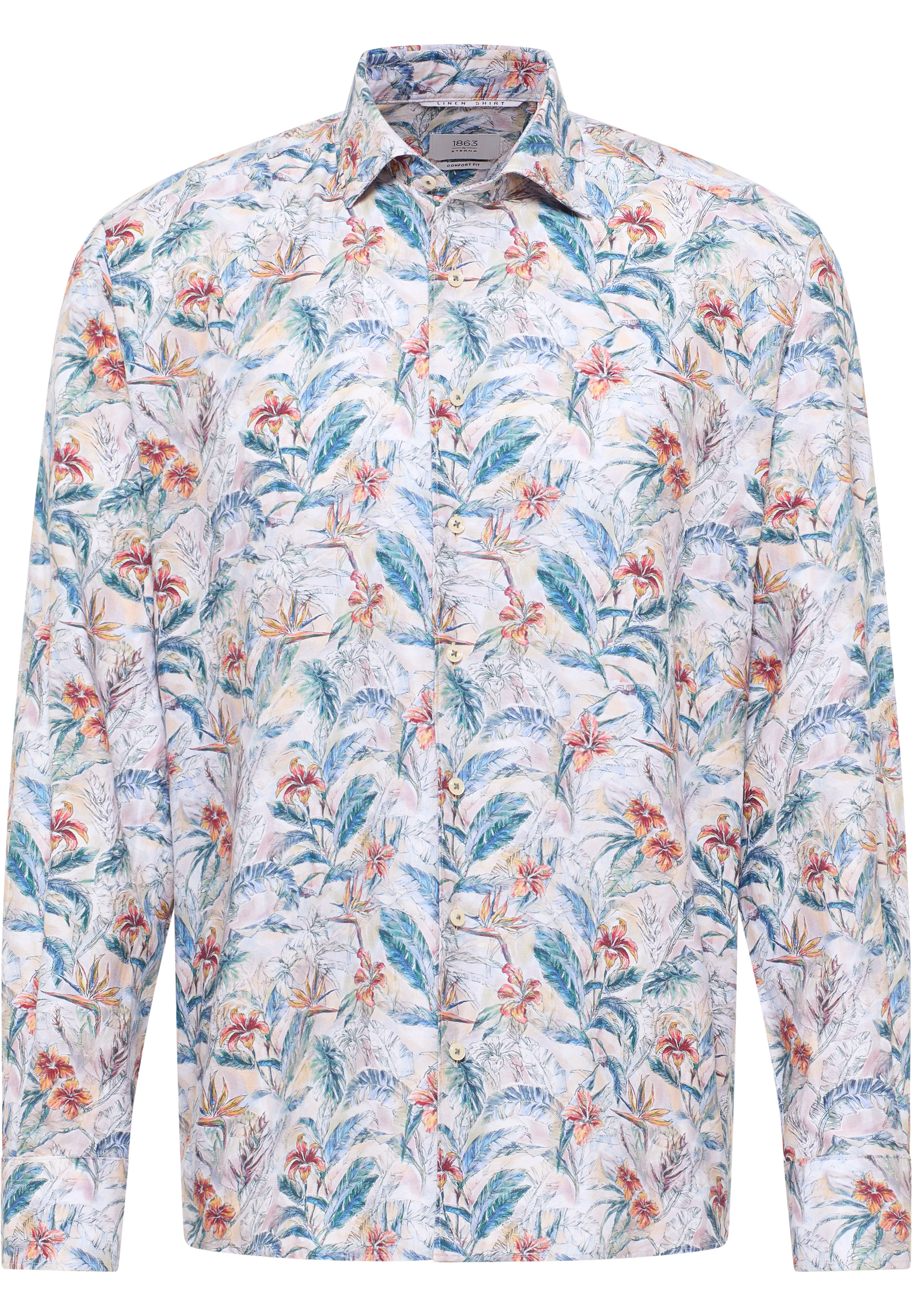 ETERNA_spring_summer-2025_02_1SH15717-2603_24ES69-_5-jpg 1863 by ETERNA COMFORT FIT Langarm Hemd floral print leinen soft 2603-24-ES69 - LINEN QUALITY