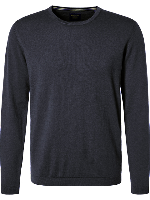 PIERRE CARDIN Strickpullover Rundhals marine 55600 92535.3000 - VOYAGE
