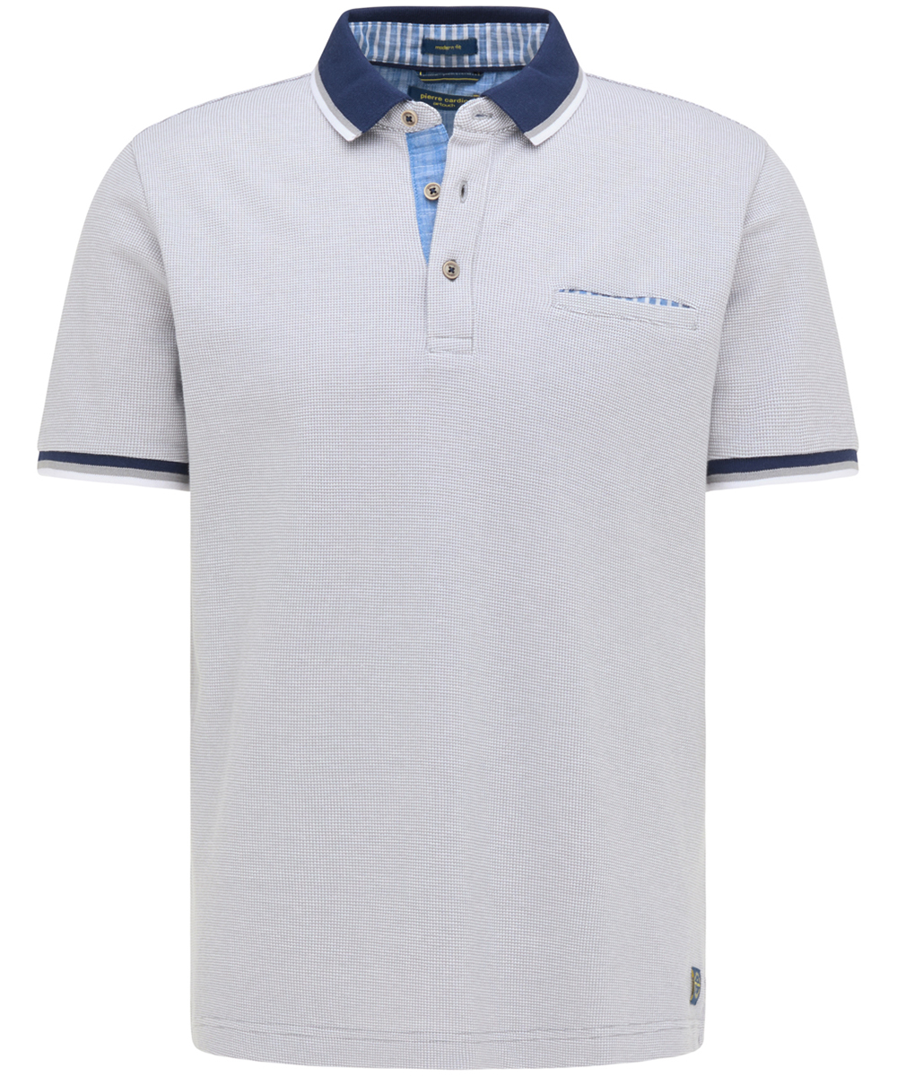 Pierre-Cardi_2110_2500_5212400001226-2500_5 PIERRE CARDIN POLOSHIRT BICOLOR grey 52124 1226.2500 - AIRTOUCH