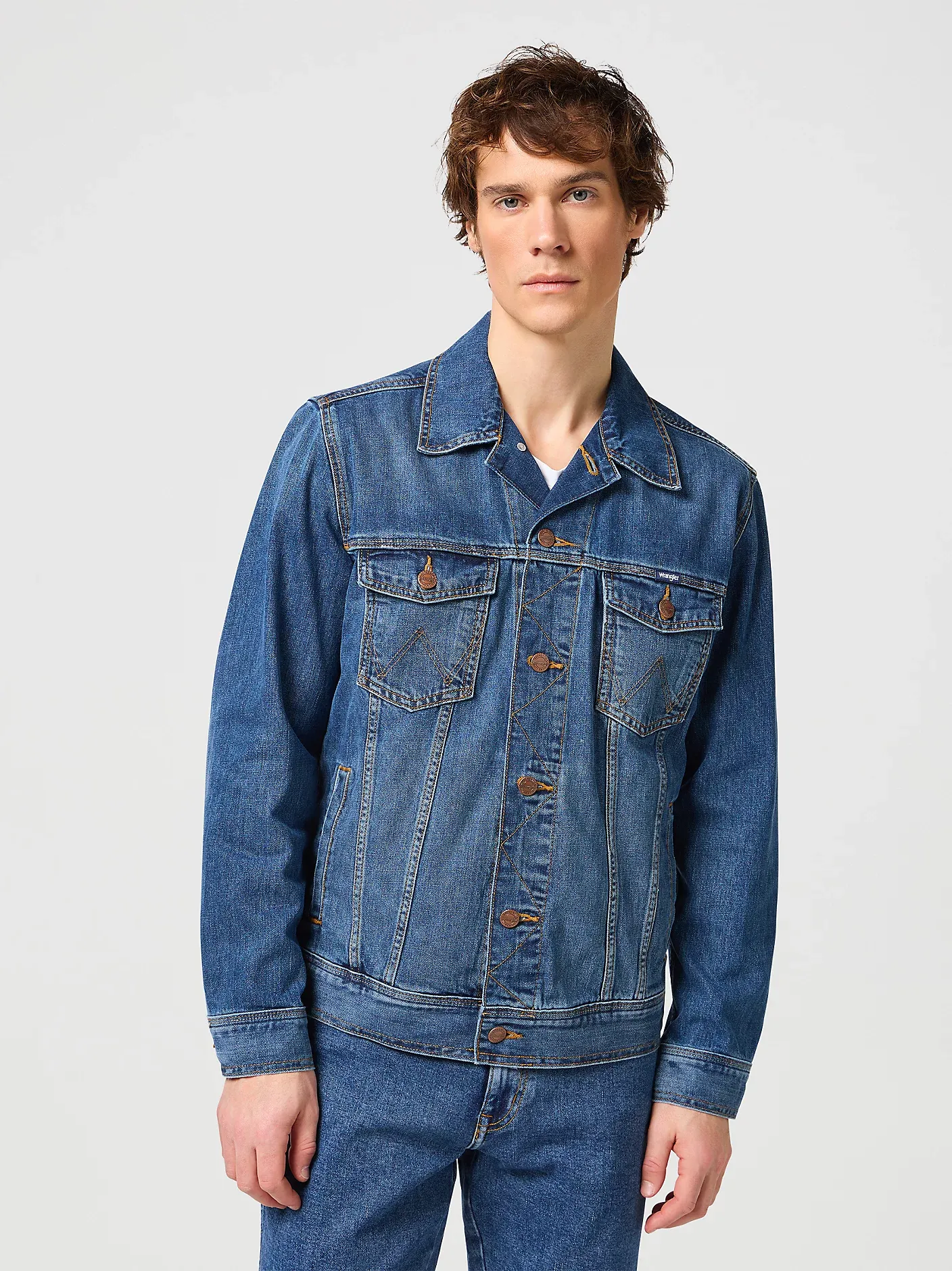 WRANGLER CLASSIC JACKET Jeansjacke mid stone 112362737