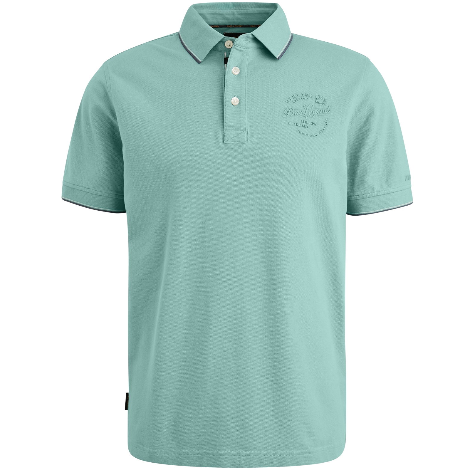 PME LEGEND POLOSHIRT PIQUE cameo blue PPSS2504867-5149 - STRETCH