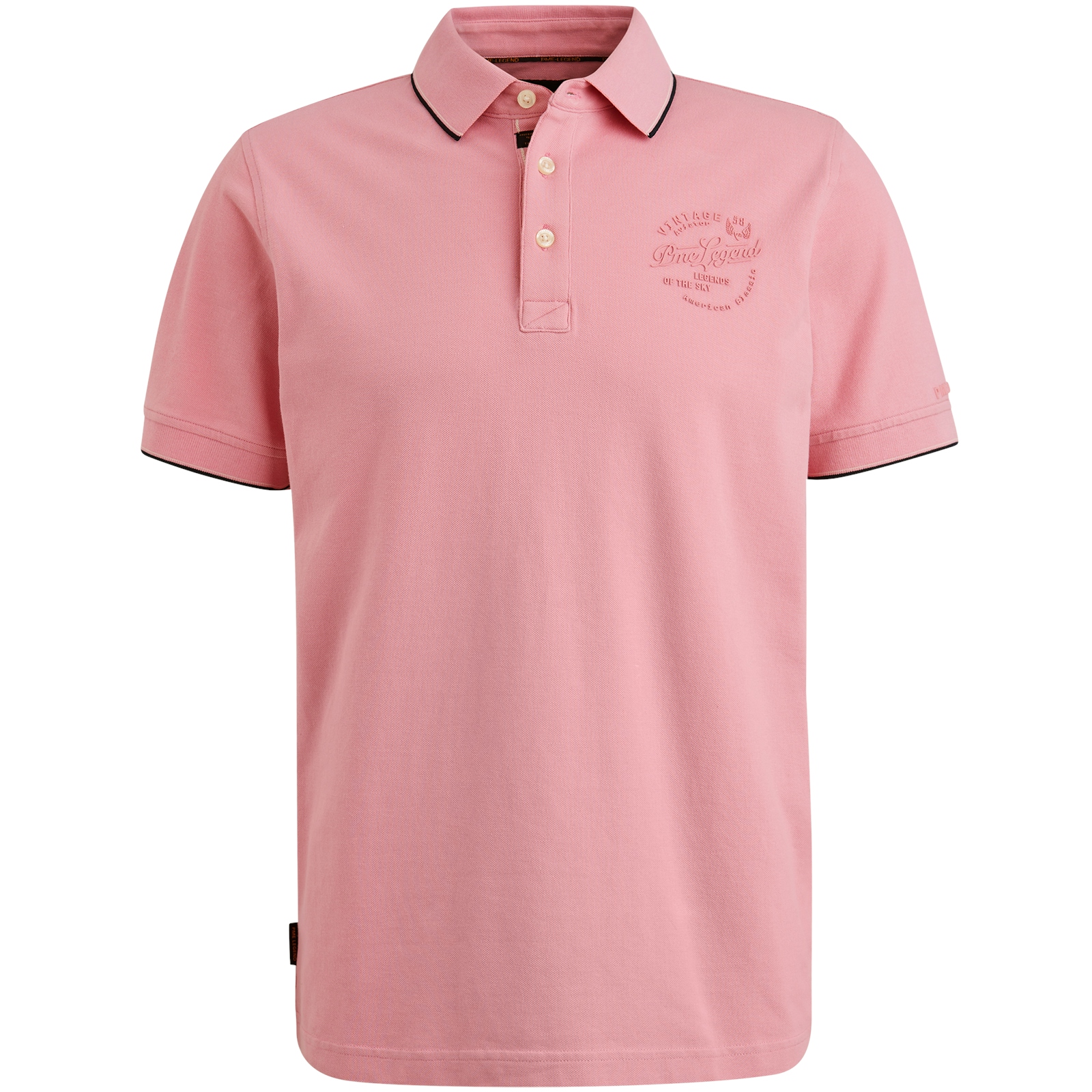 PME LEGEND POLOSHIRT PIQUE moonlight mauve PPSS2504867-4038 - STRETCH