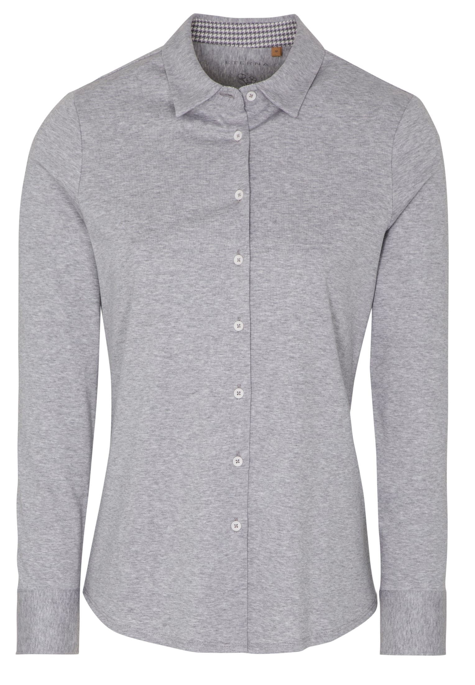 ETERNA_31_5157_31DF05 ETERNA FITTED Langarm Bluse grau jersey 5157-31-DF05 - UPCYCLING