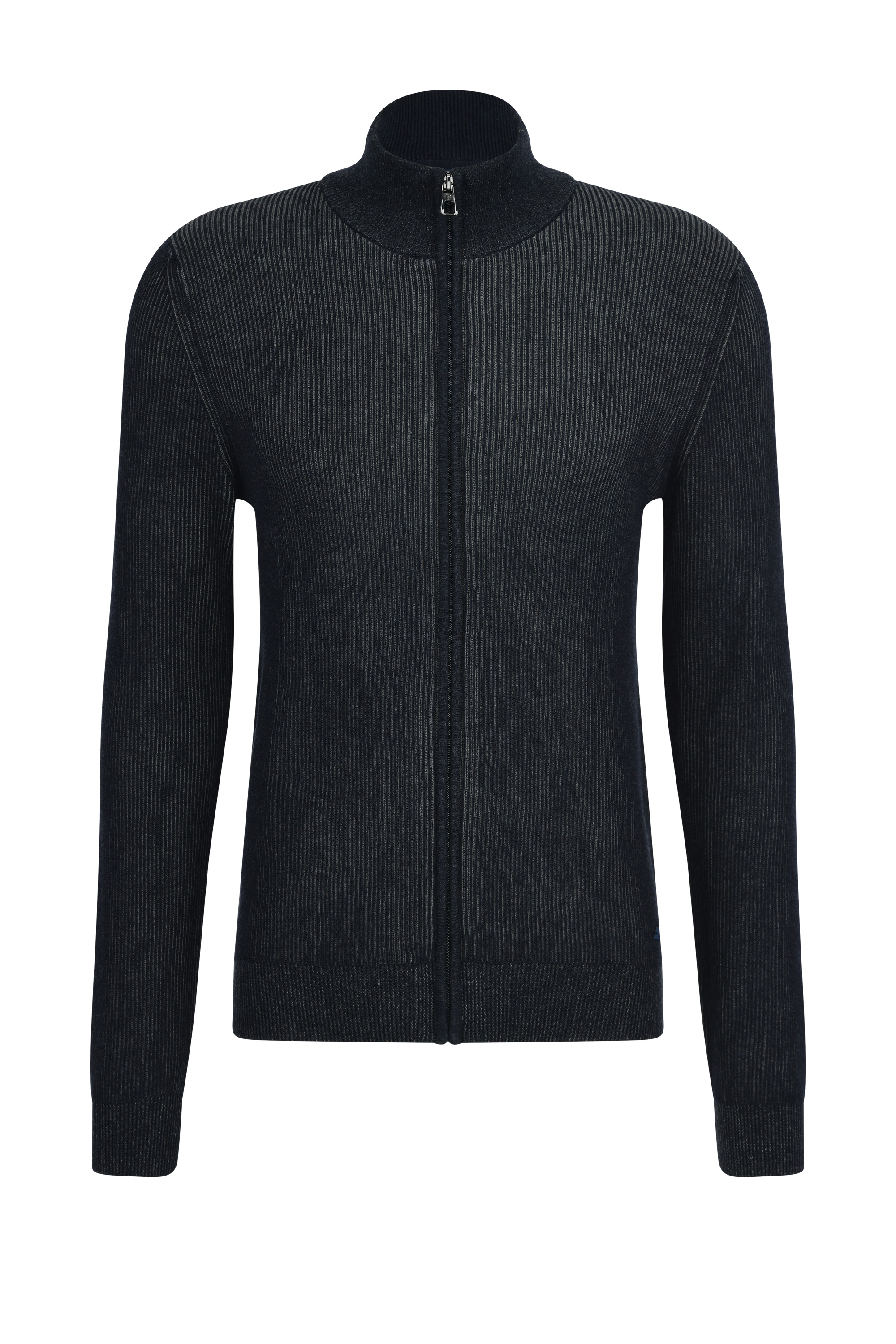 DSC_7917 PIERRE CARDIN Strickjacke Stehkragen marine 55329 12549.3000 - TRAVEL COMFORT