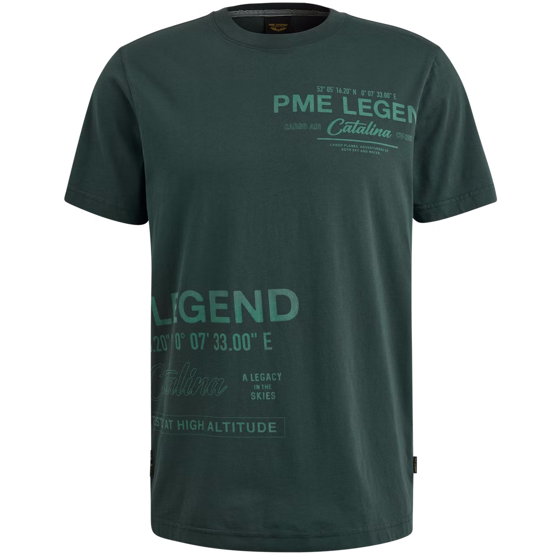 PTSS2503594-6147_front-jpg PME LEGEND Rundhals Shirt single jersey green gables PTSS2503594-6147