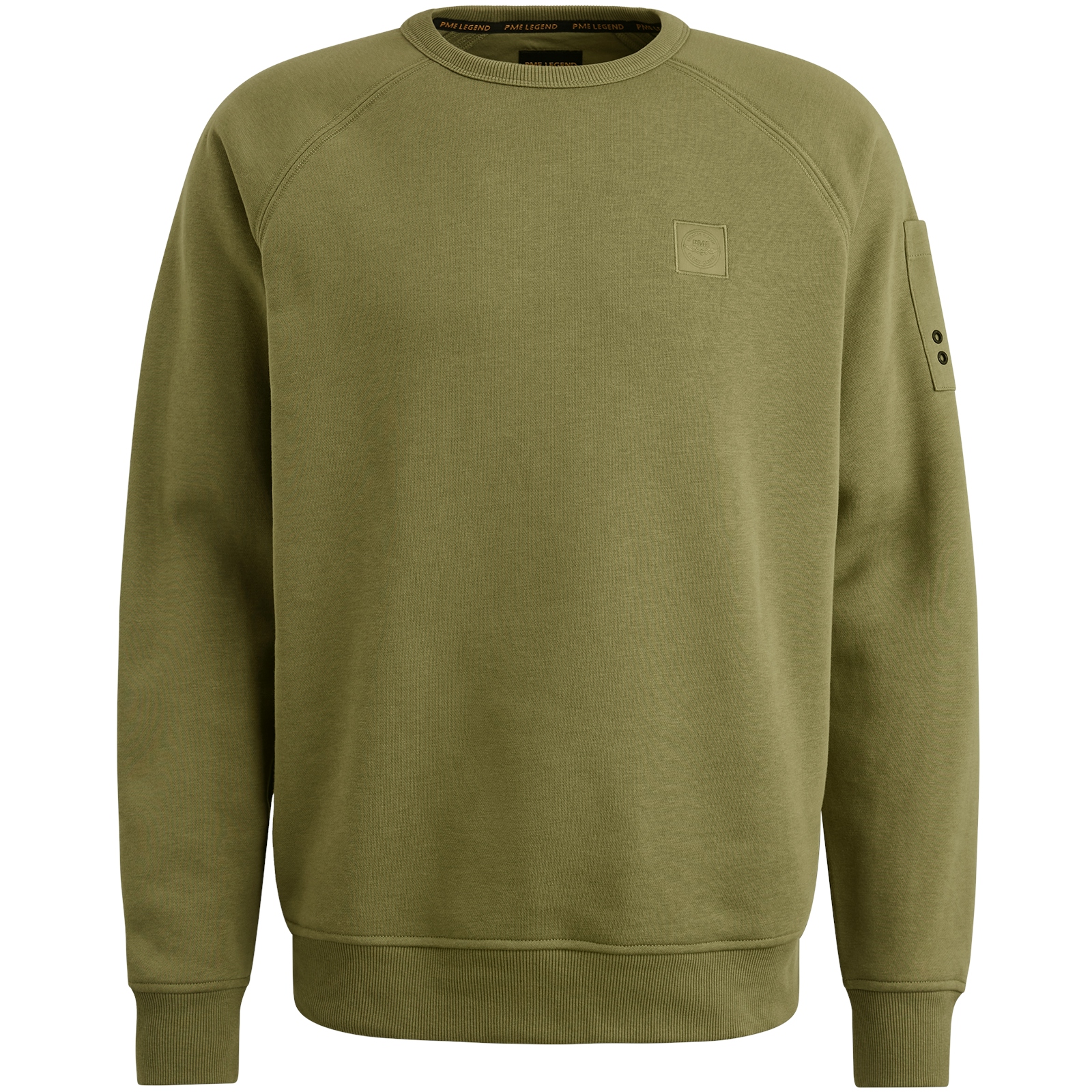 PME LEGEND Rundhals Pullover oil green PSW2508453-6379