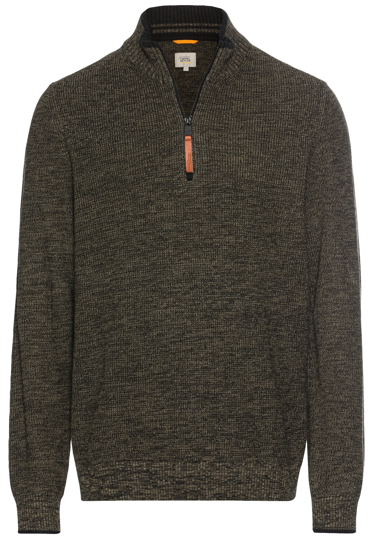 camel-active_NOS_94_40953F-9K90-94-jpg CAMEL ACTIVE PULLOVER Strickpullover mit Zipper dark khaki 40953F 9K90.94