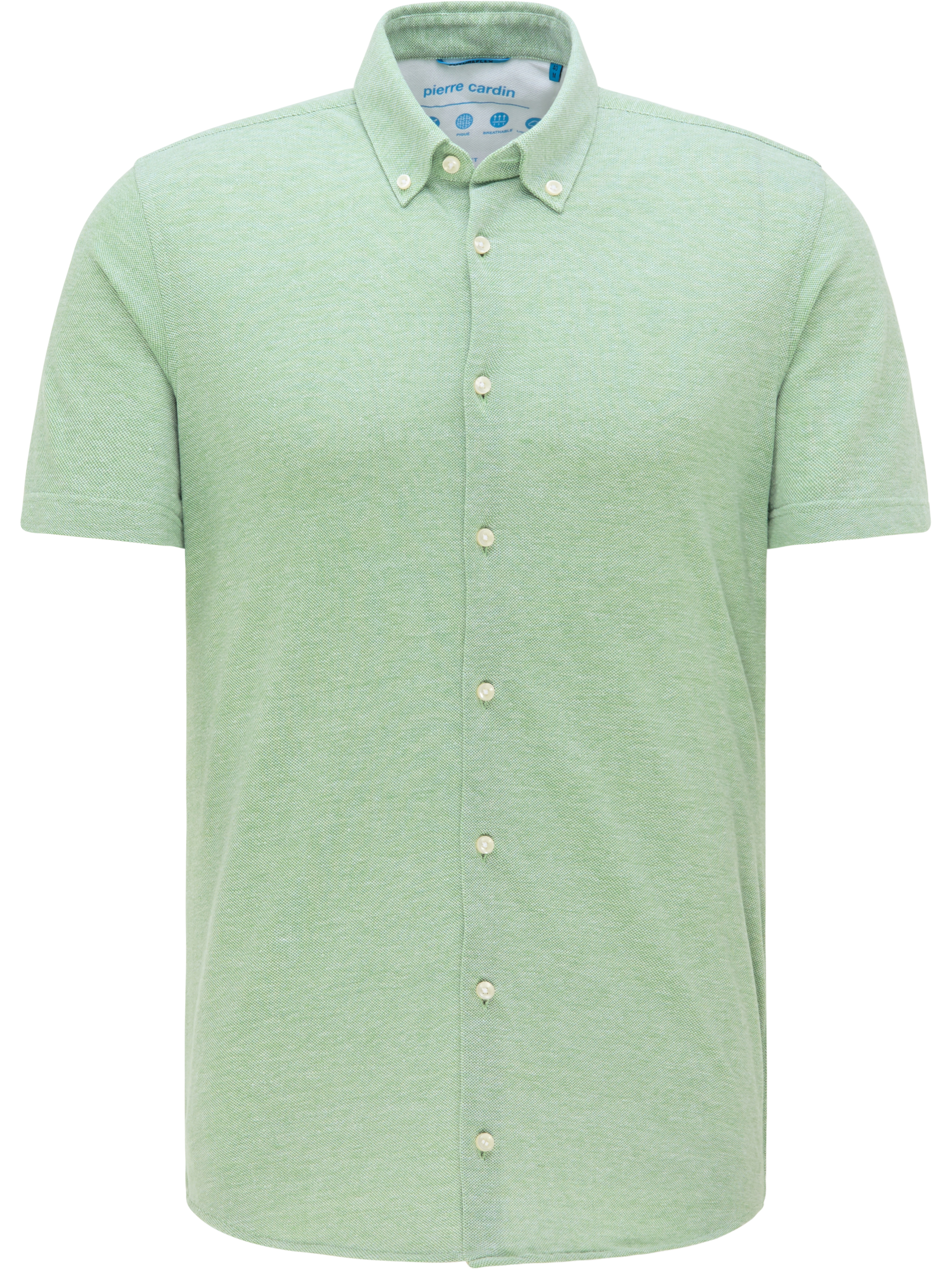 PIERRE CARDIN SLIM FIT Hemd Kurzarm green 3621 27460.9034 - FUTUREFLEX