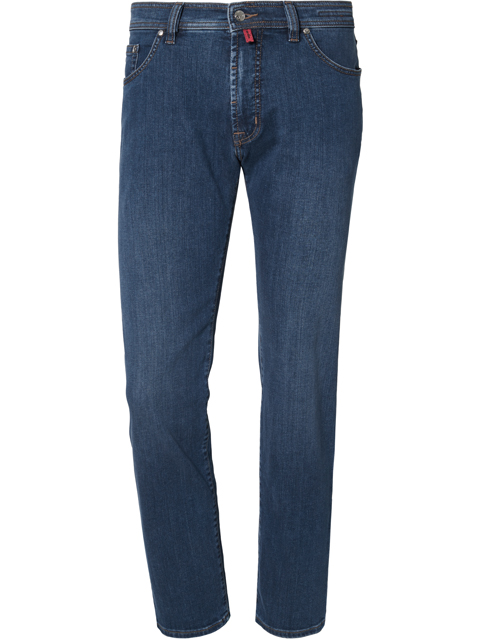 PIERRE CARDIN DEAUVILLE mid blue used washed 31961 7350.30 - DENIM EDITION