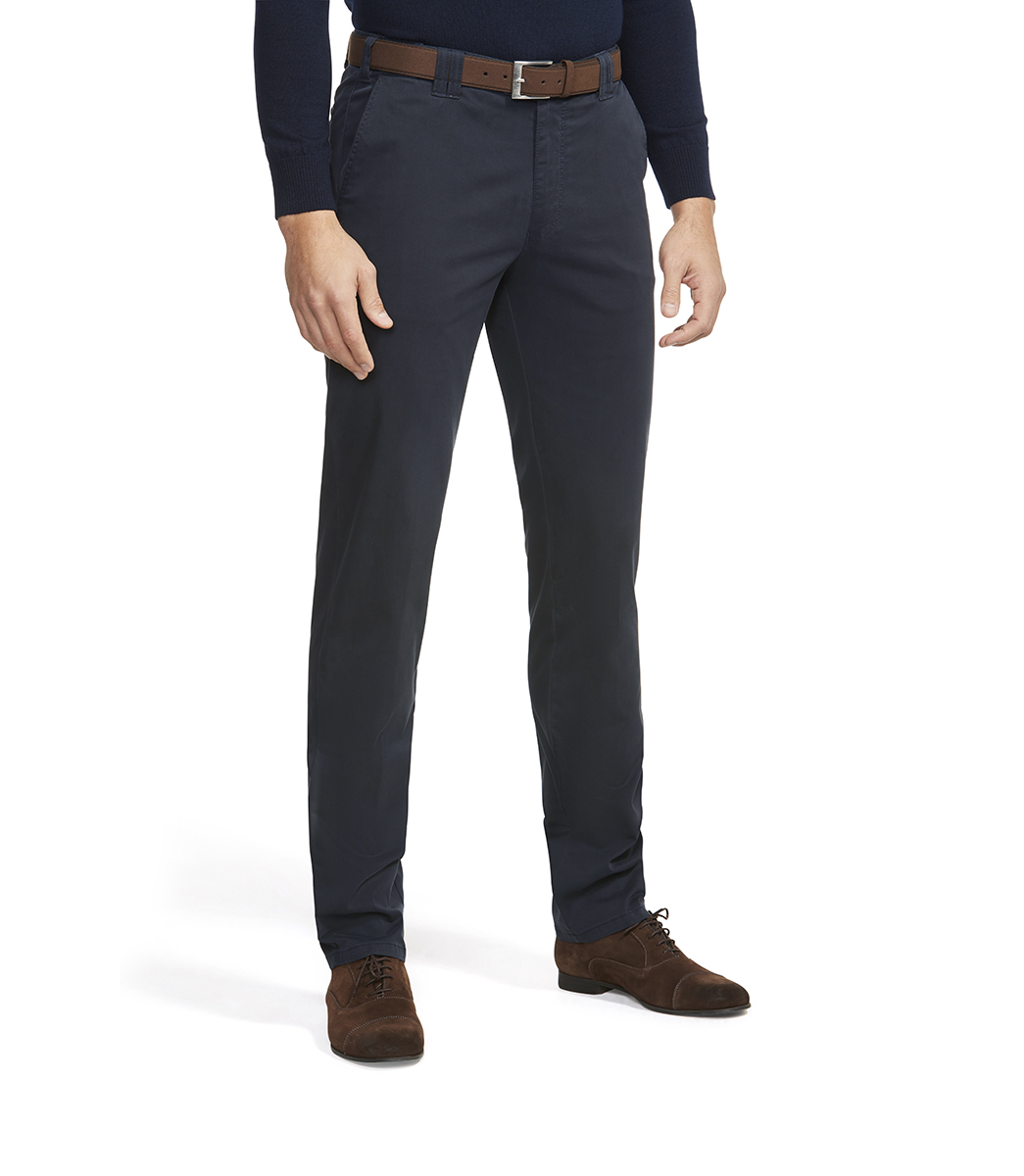 MEYER OSLO dark navy 9-3001-20 - TRAVEL TROUSERS