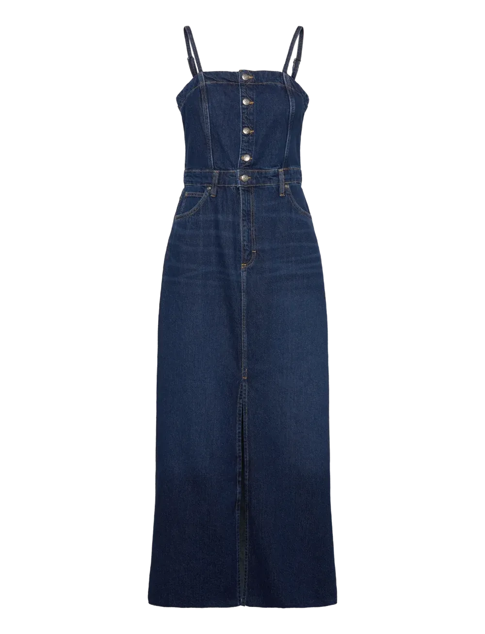 imgi_6_ljs112363487_cdarkfusion-webp LEE MAXI DENIM DRESS Jeanskleid Ohne Arm dark fusion 112363487
