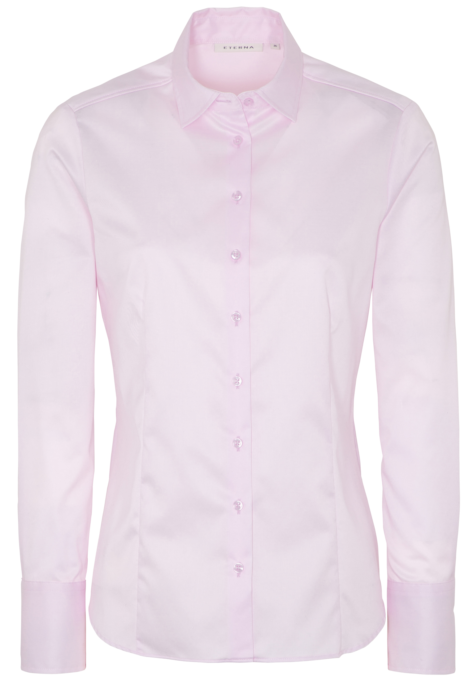 ETERNA_NOS_50_5008_50D708 ETERNA CLASSIC FIT COVER SHIRT Langarm Bluse rosa twill 5008-50-D708
