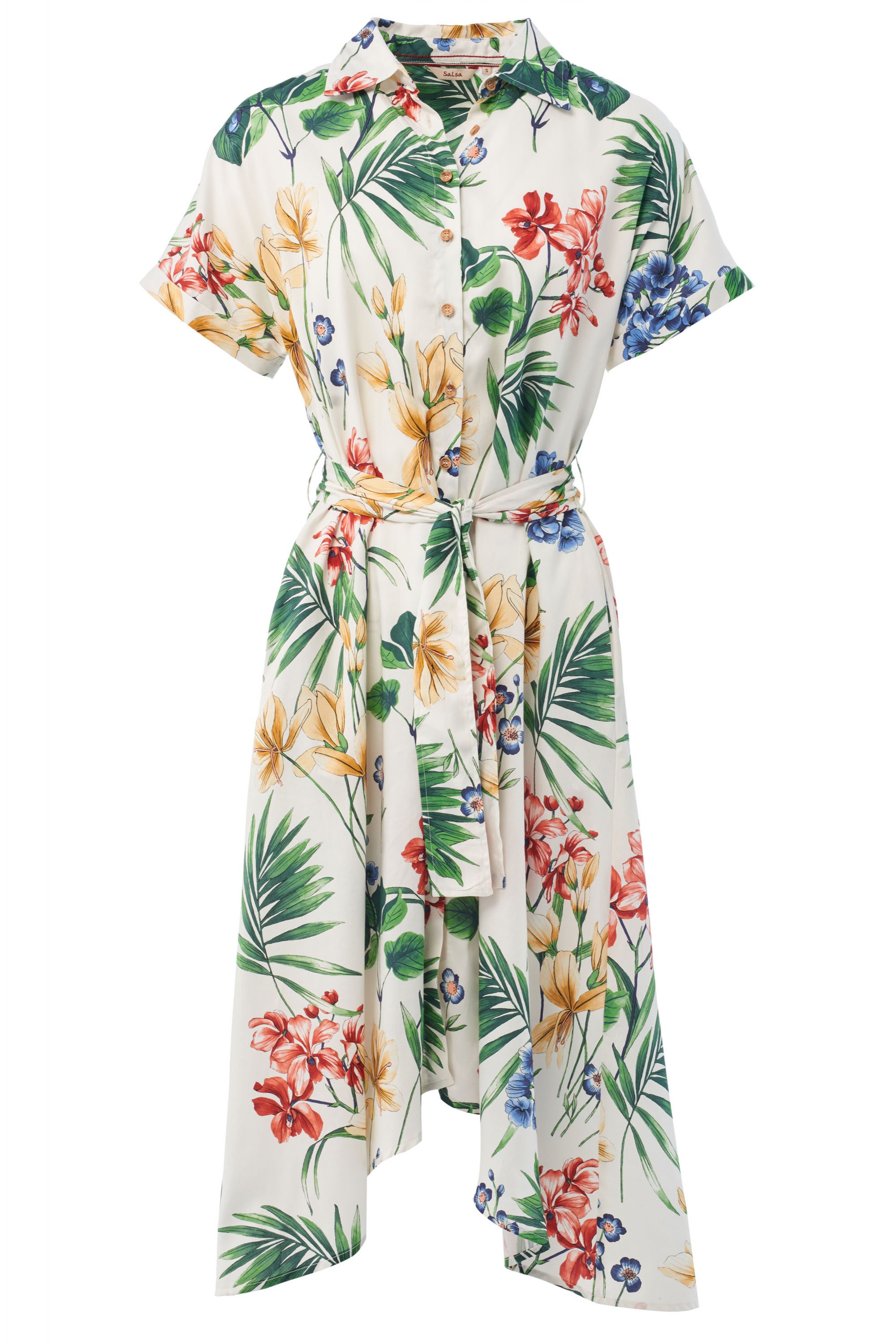 SALSA JEANS MIDIKLEID FLORALER ALLOVER white multicoloured 123777.0071