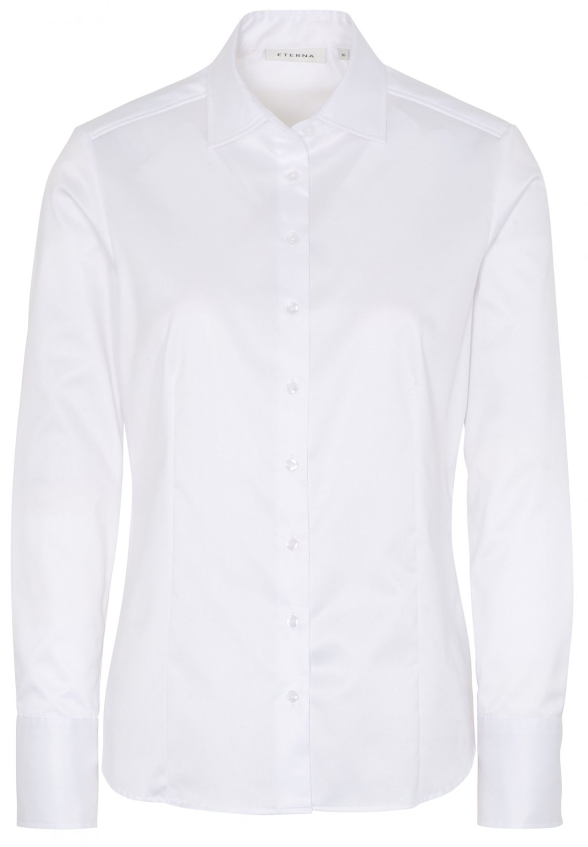 ETERNA MODERN CLASSIC COVER SHIRT Langarm Bluse weiß 5008-00-D708